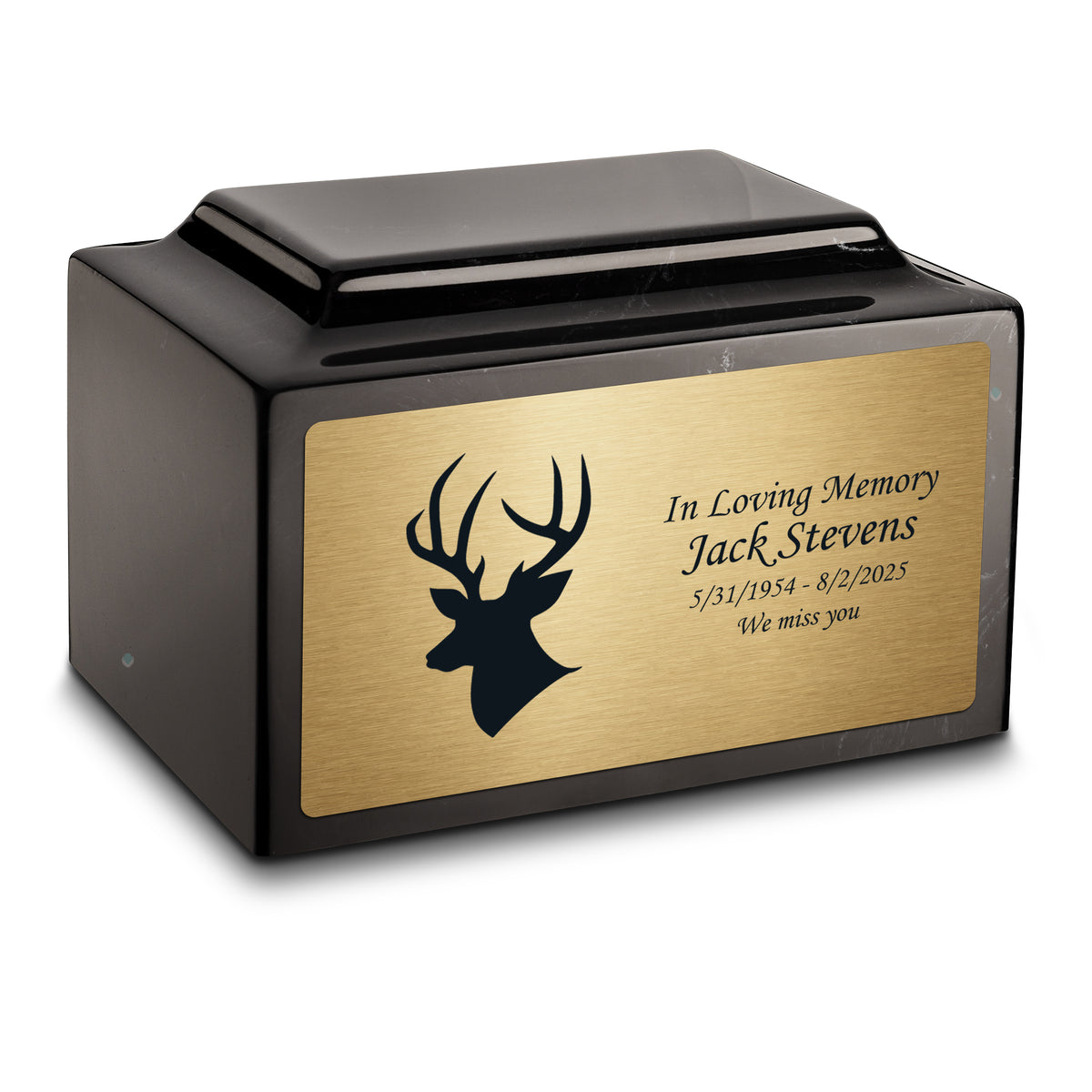 Adult Legacy Deer Cultured Marble Urns by MacKenzie