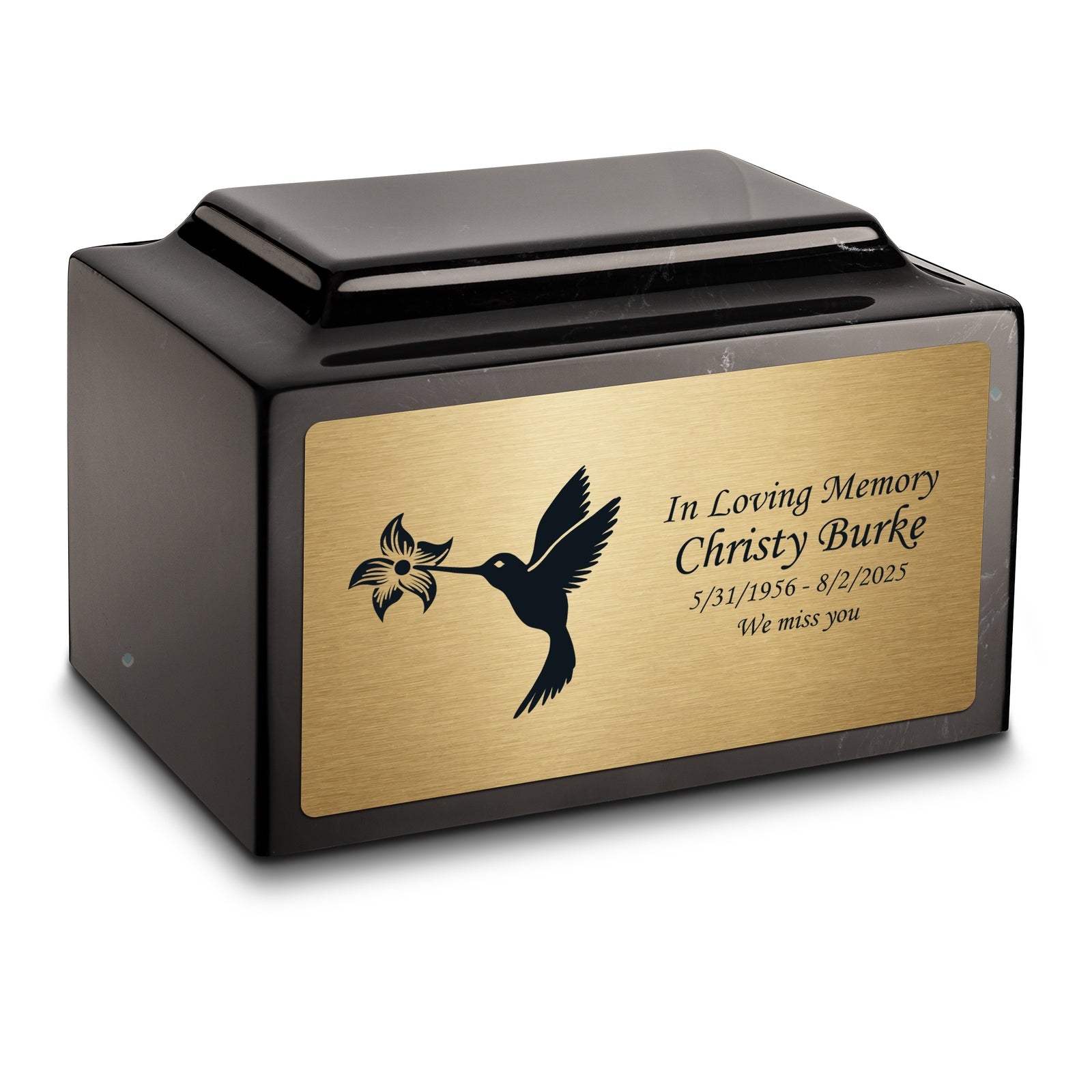 Adult Legacy Hummingbird Cultured Marble Urns by MacKenzie