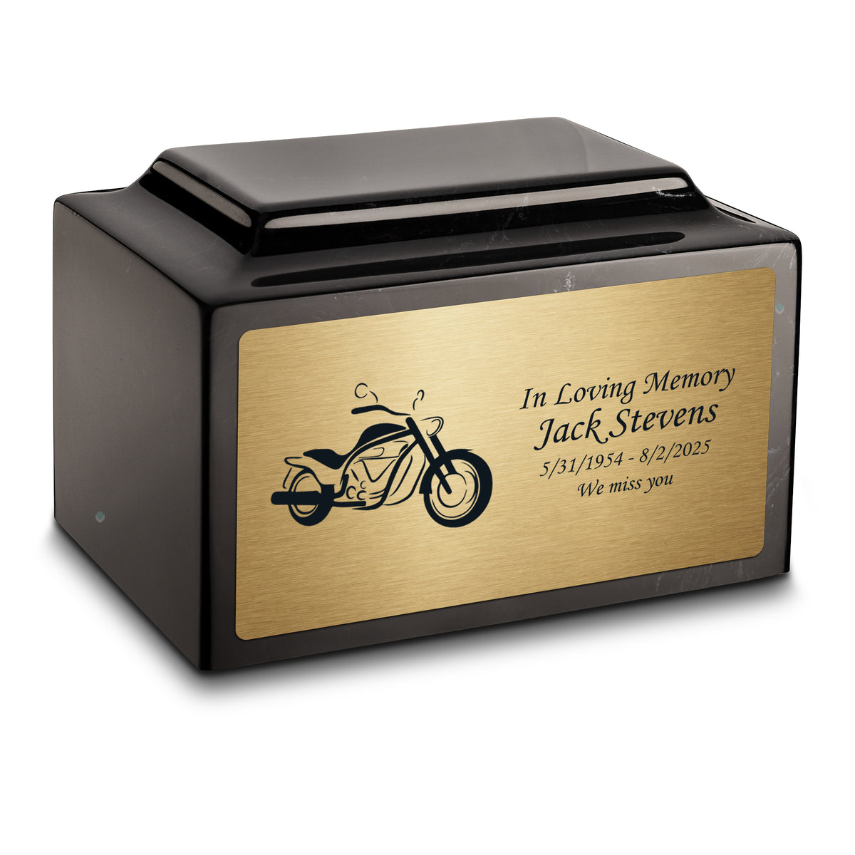 Adult Legacy Motorcycle Cultured Marble Urns by MacKenzie