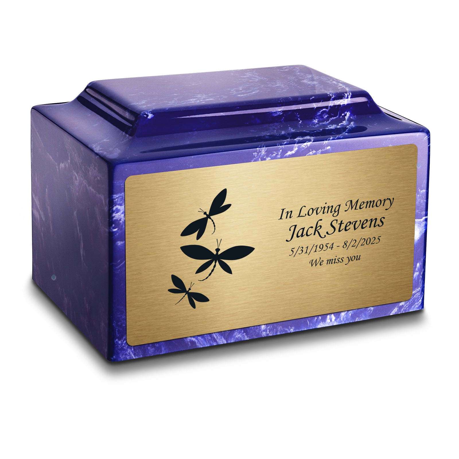 Adult Legacy Dragonflies Cultured Marble Urns by MacKenzie