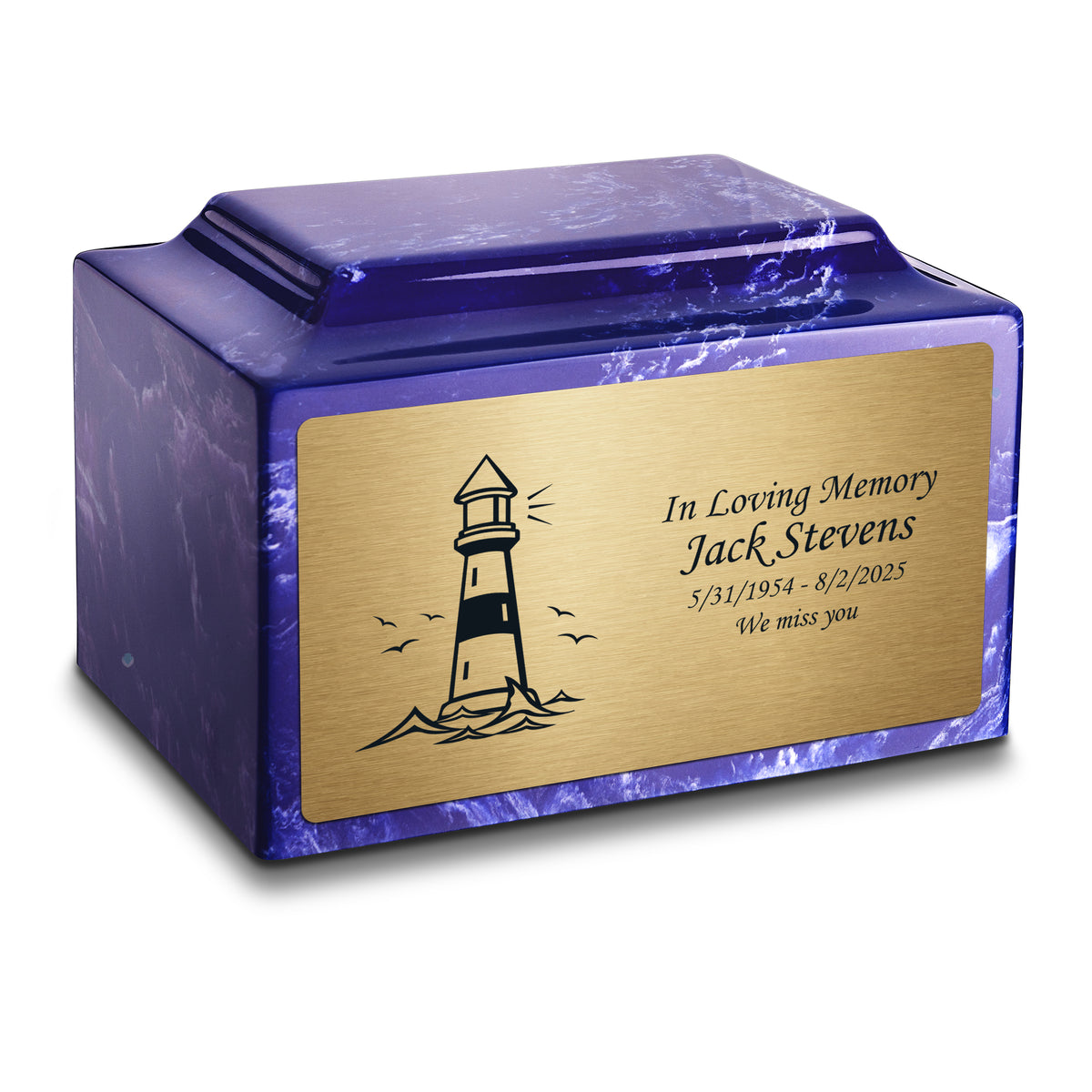 Adult Legacy Lighthouse Cultured Marble Urns by MacKenzie
