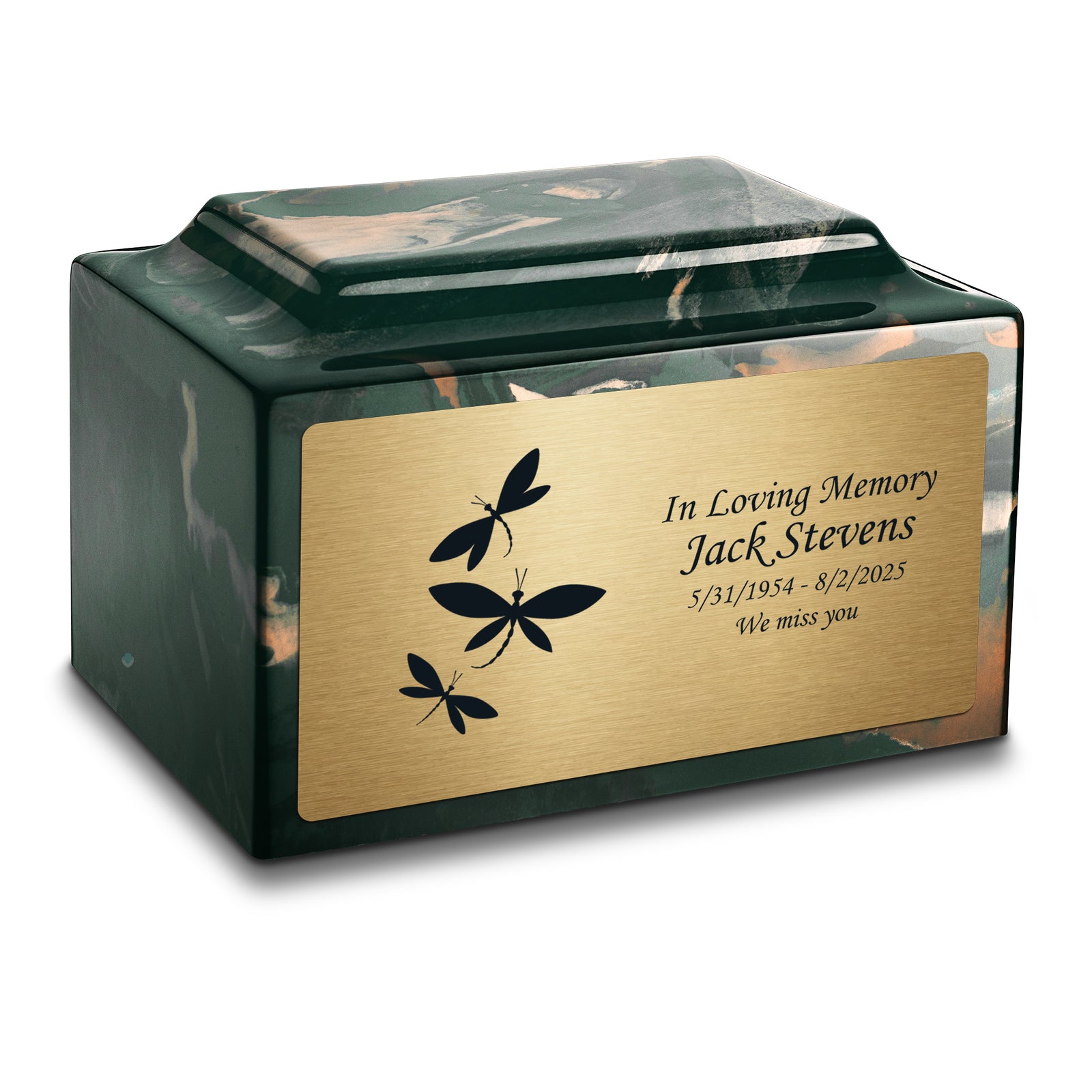 Adult Legacy Dragonflies Cultured Marble Urns by MacKenzie