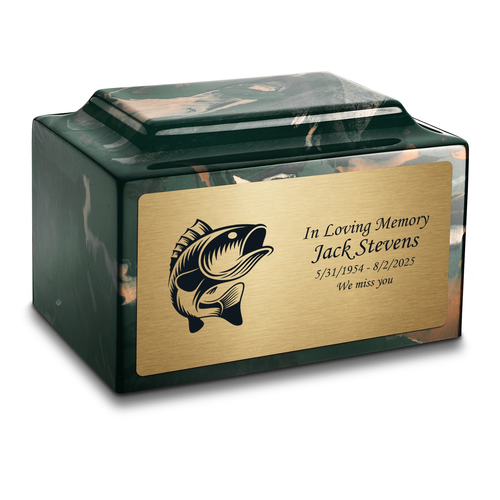 Adult Legacy Fishing Cultured Marble Urns by MacKenzie