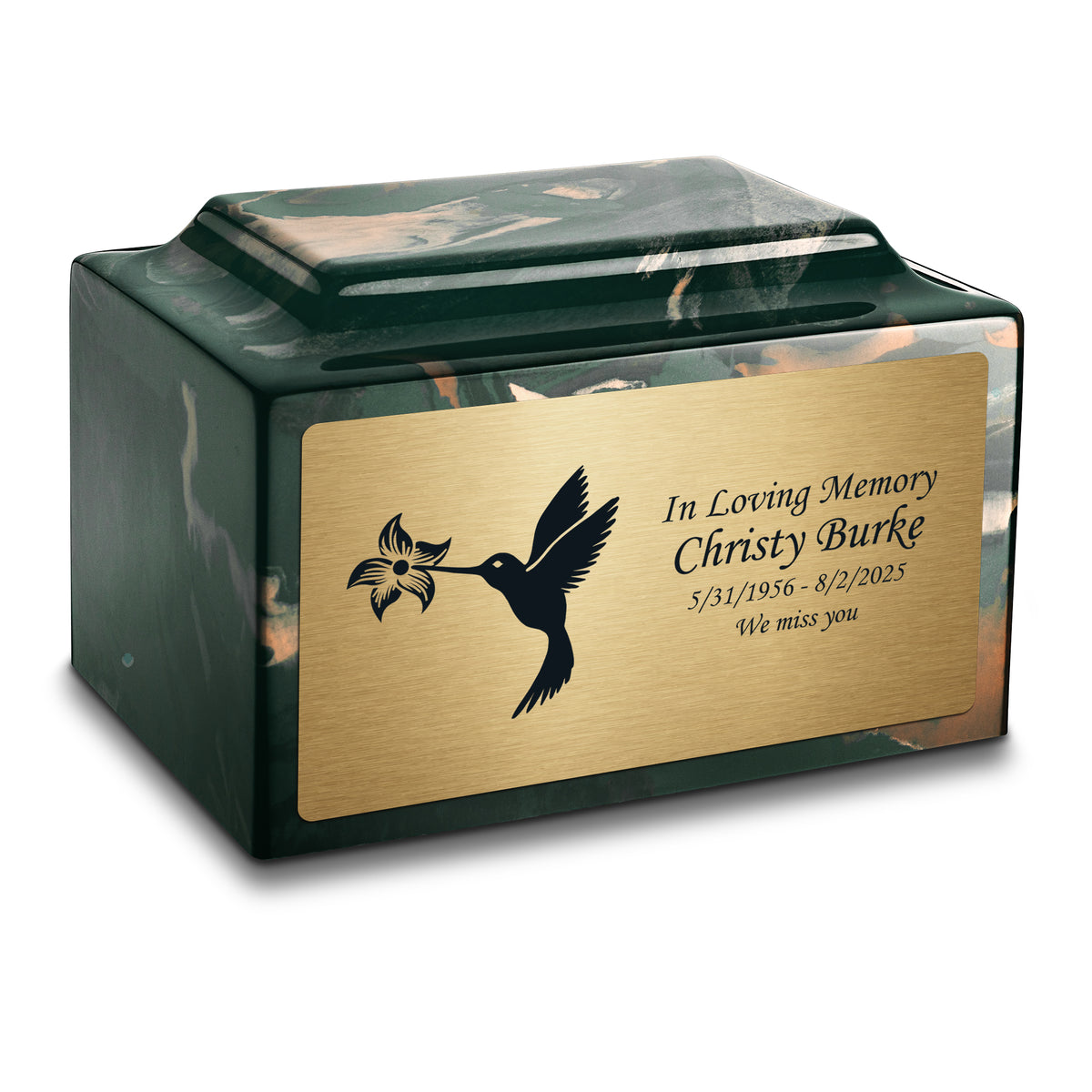 Adult Legacy Hummingbird Cultured Marble Urns by MacKenzie