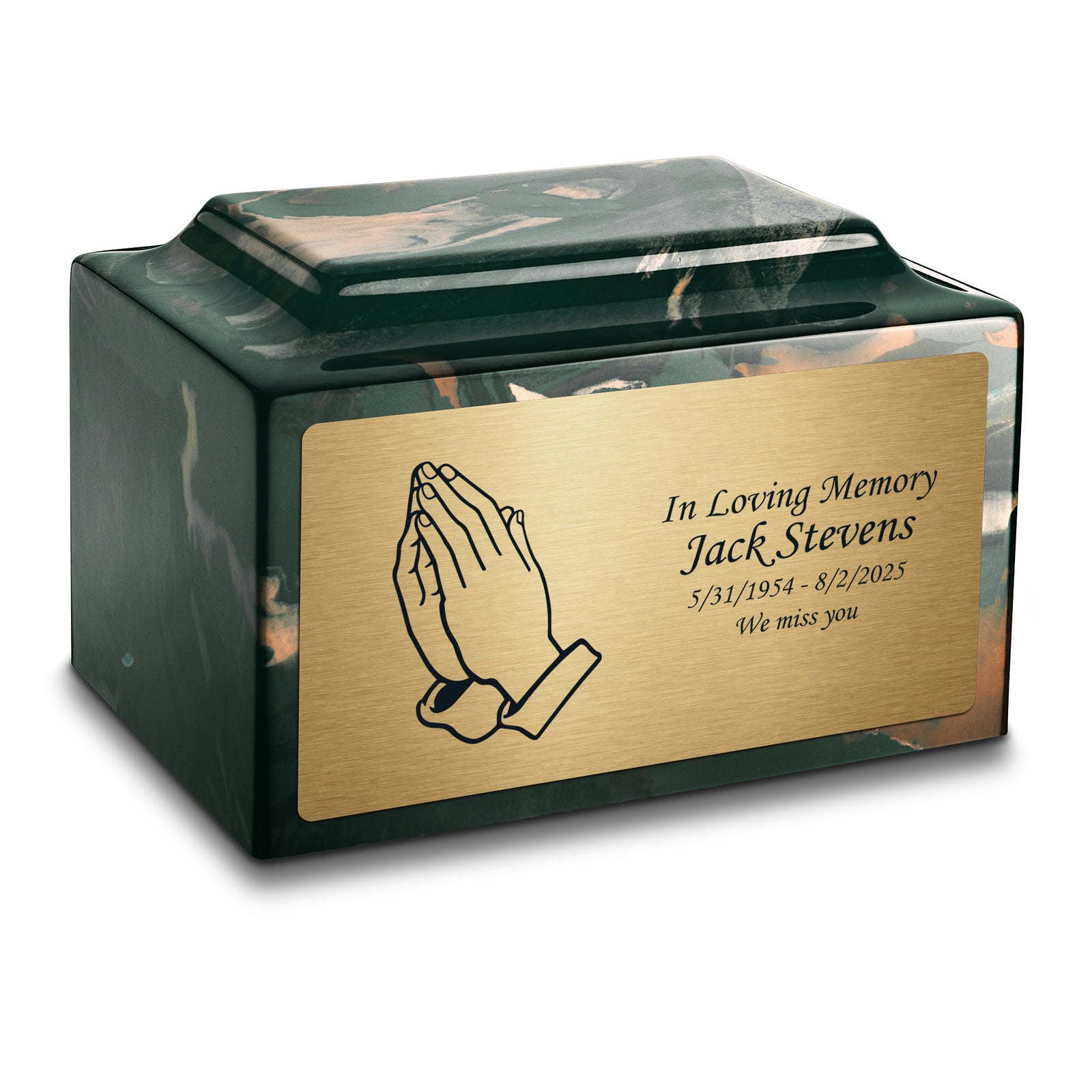 Adult Legacy Praying Hands Cultured Marble Urns by MacKenzie