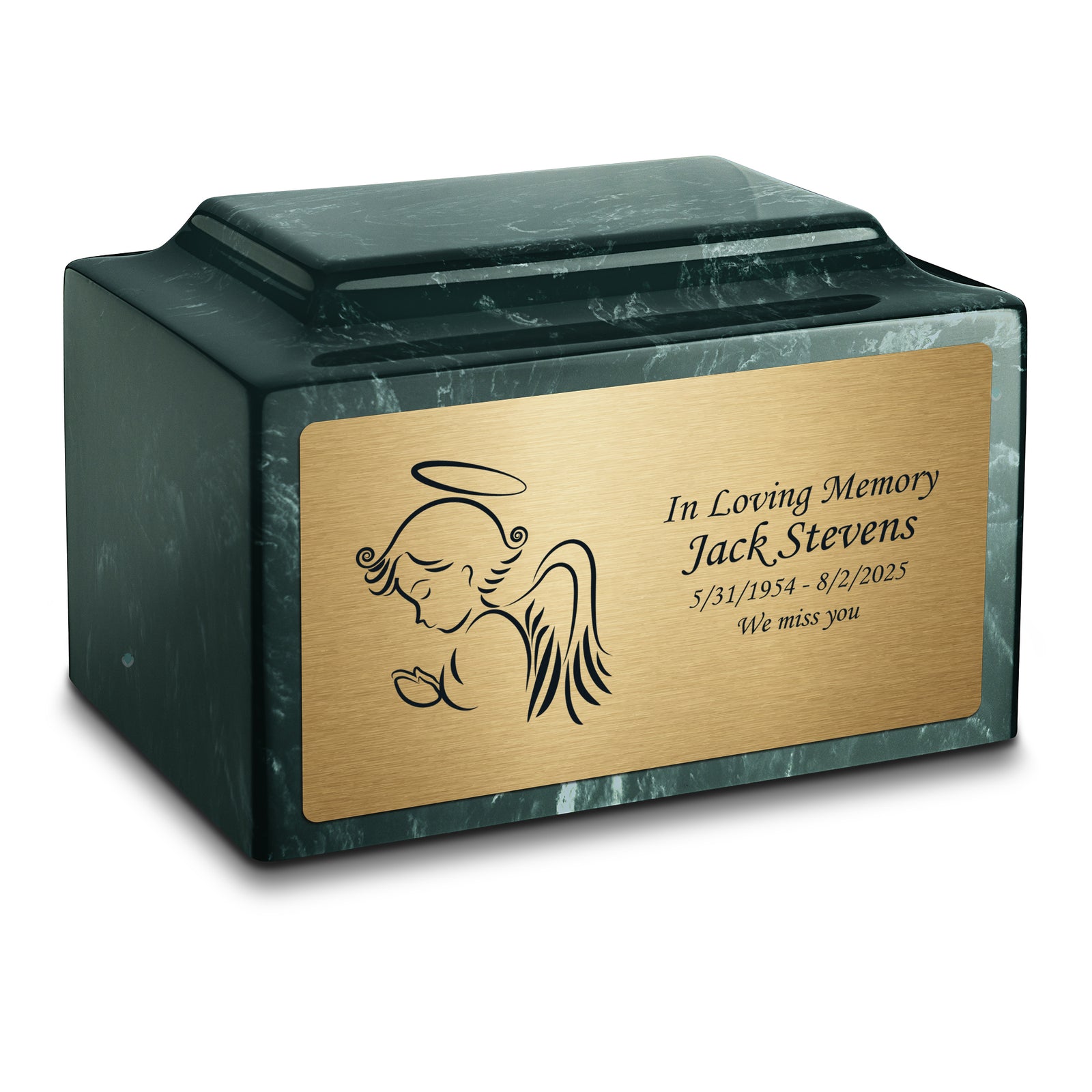 Adult Legacy Angel Cultured Marble Urns by MacKenzie