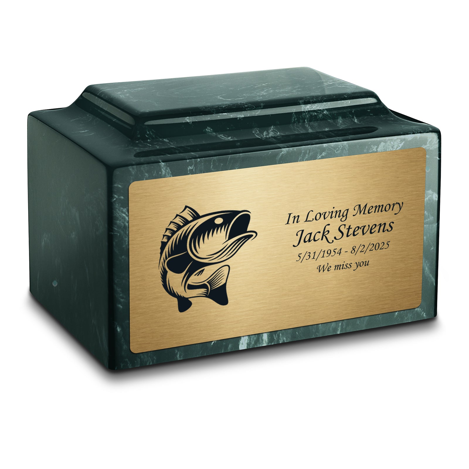 Adult Legacy Fishing Cultured Marble Urns by MacKenzie