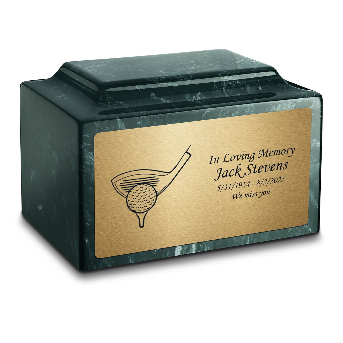 Adult Legacy Golf Cultured Marble Urns by MacKenzie