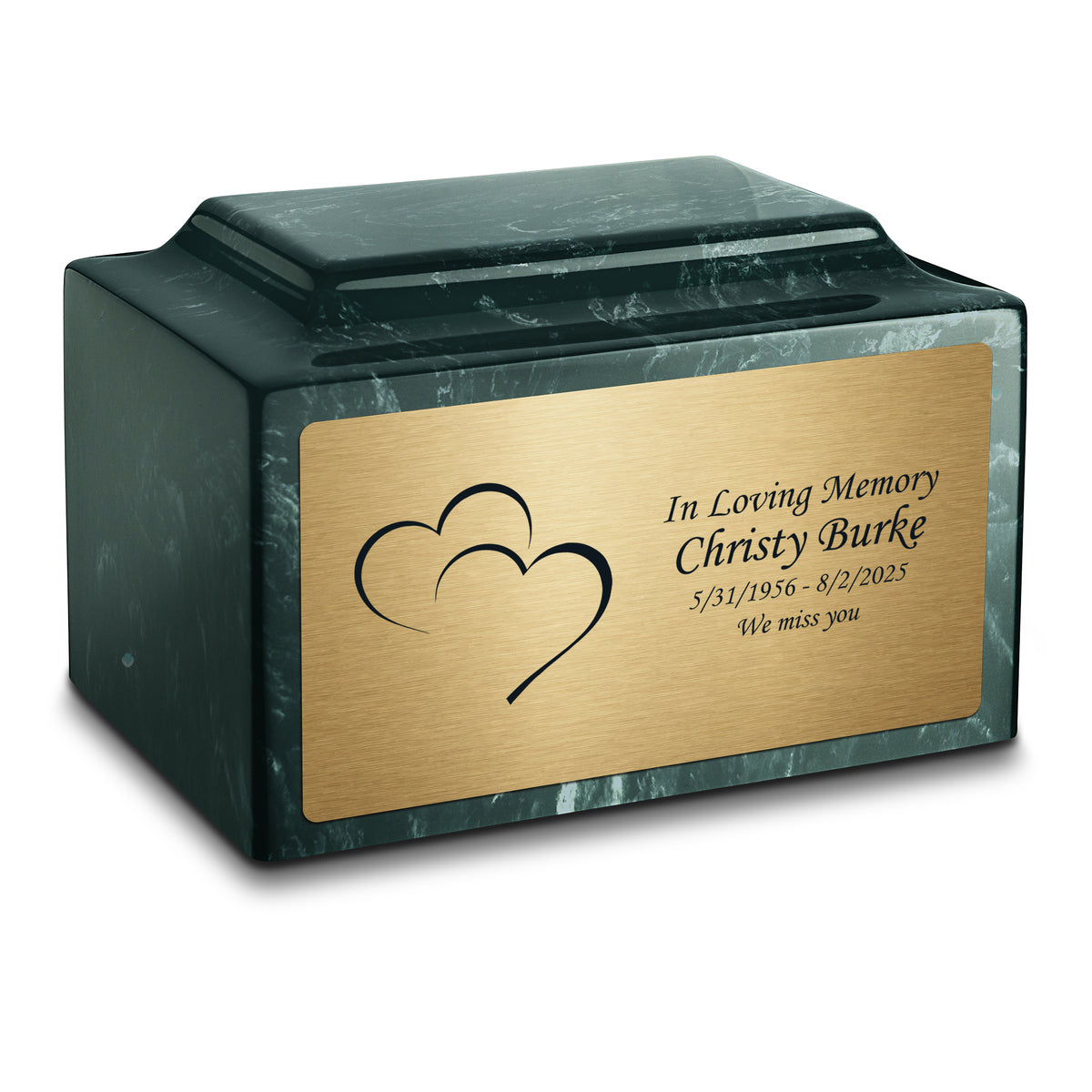Adult Legacy Hearts Cultured Marble Urns by MacKenzie