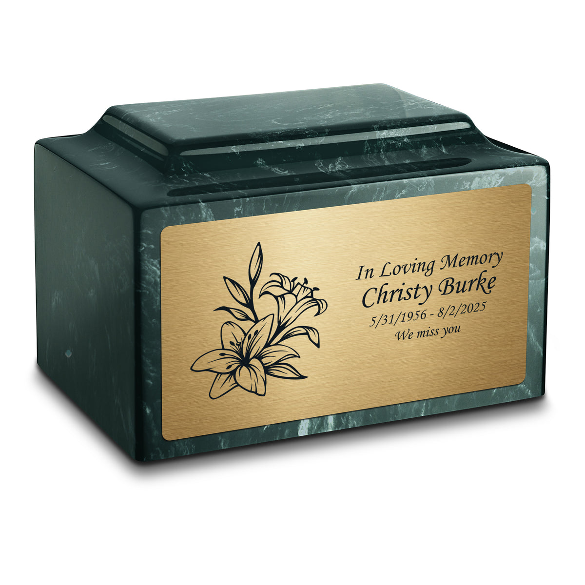 Adult Legacy Lily Cultured Marble Urns by MacKenzie