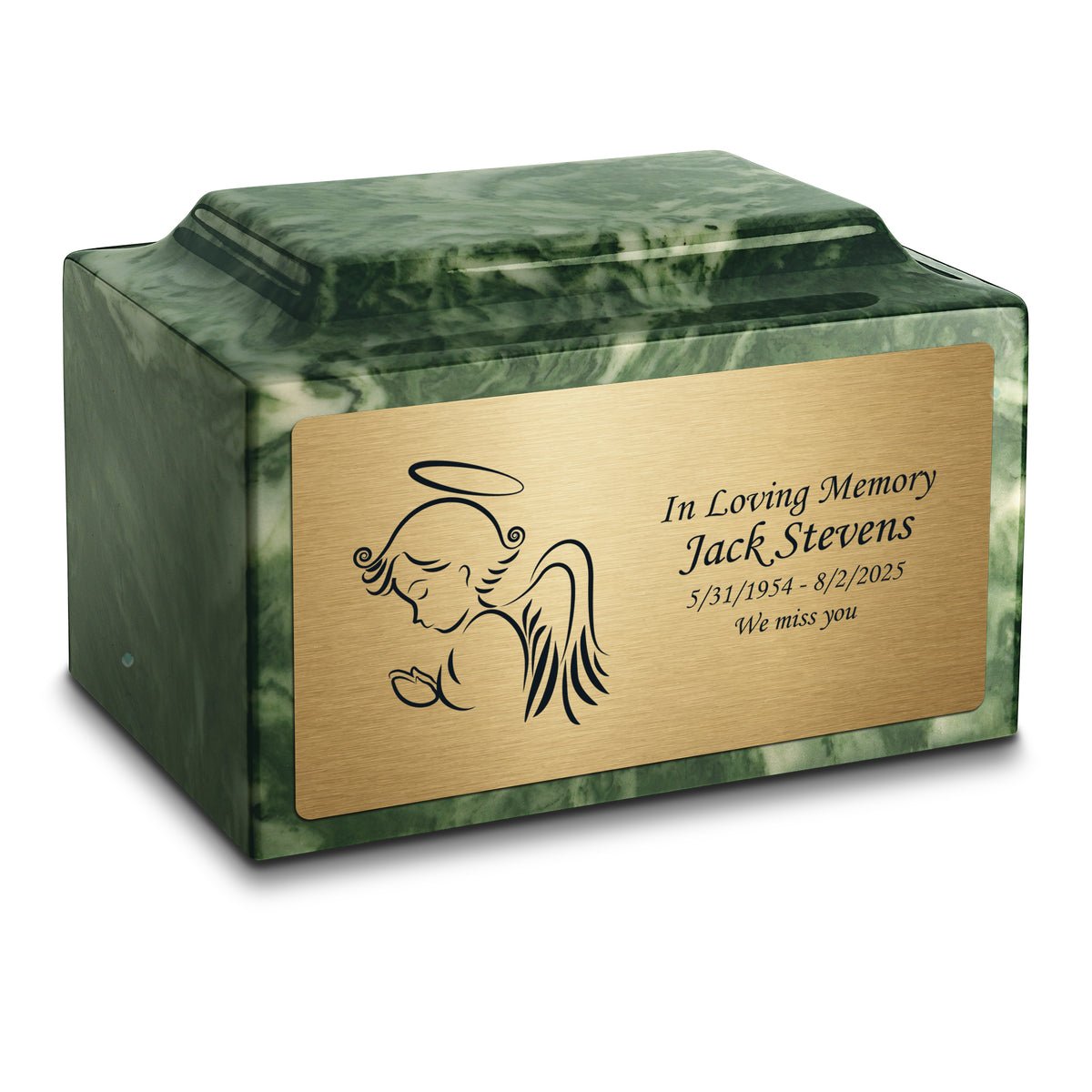 Adult Legacy Angel Cultured Marble Urns by MacKenzie