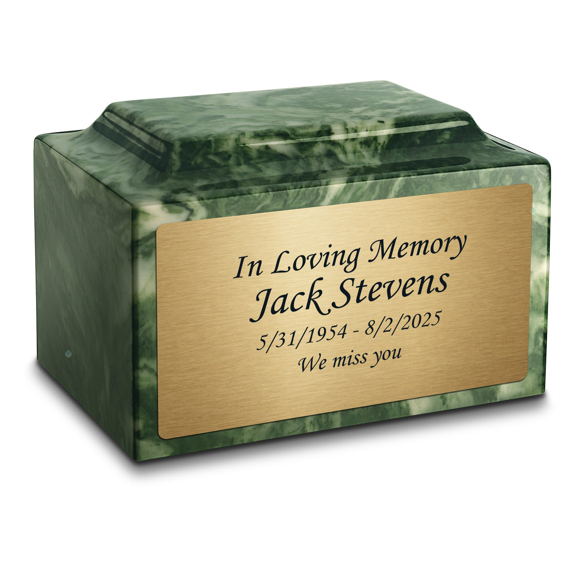 Adult Legacy Custom Text Cultured Marble Urns by MacKenzie