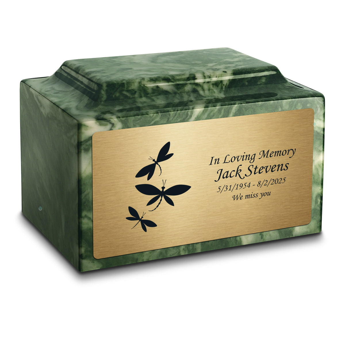 Adult Legacy Dragonflies Cultured Marble Urns by MacKenzie