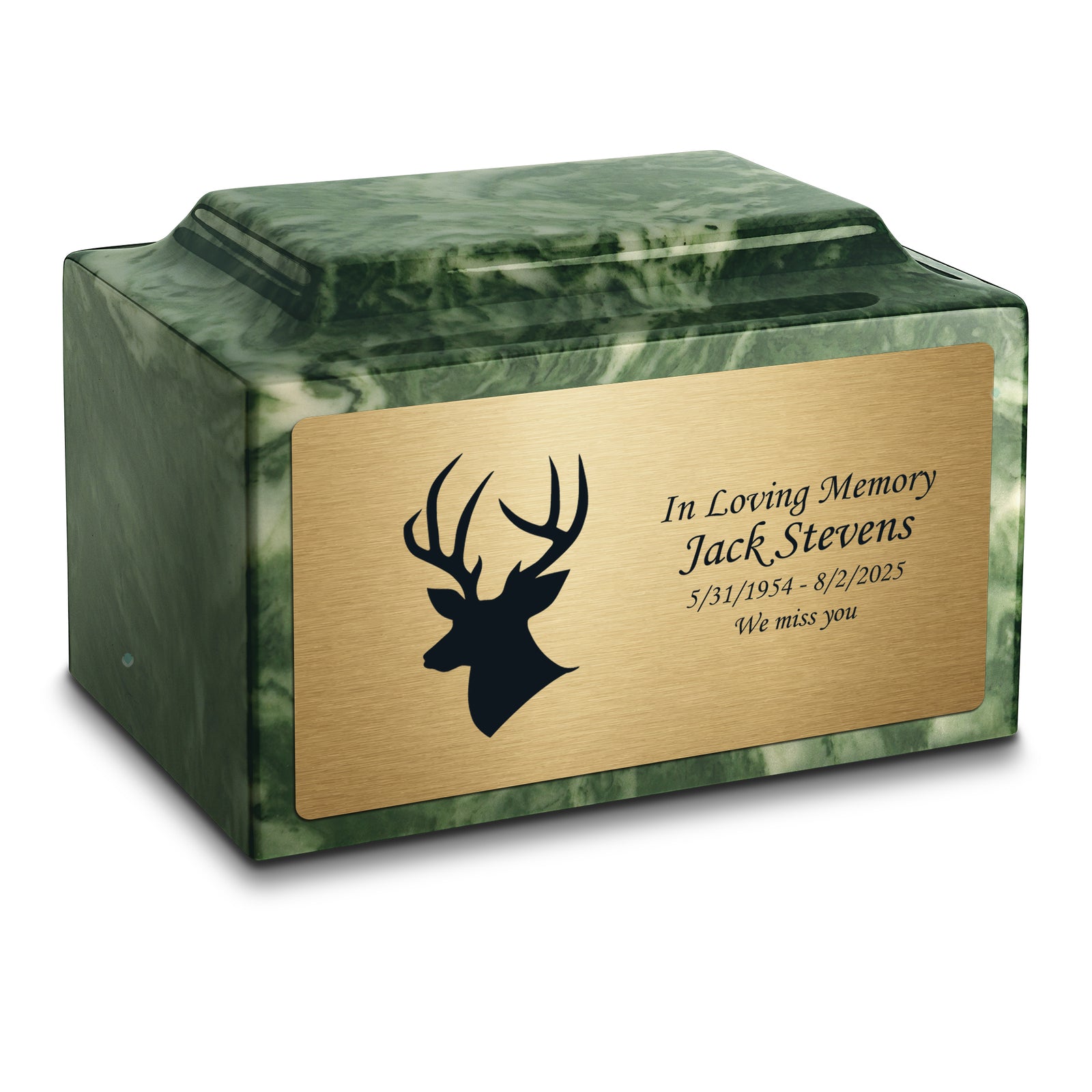 Adult Legacy Deer Cultured Marble Urns by MacKenzie