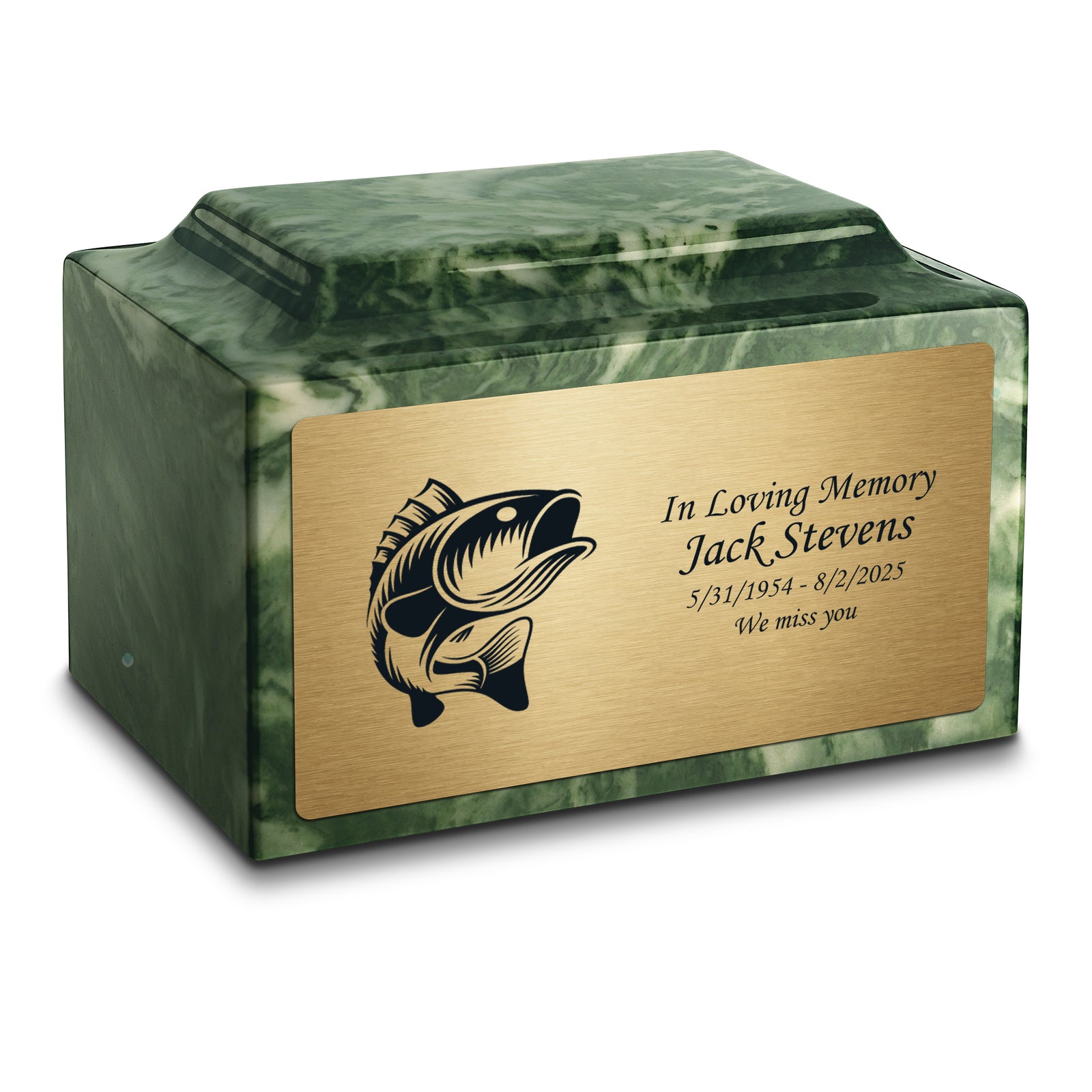 Adult Legacy Fishing Cultured Marble Urns by MacKenzie