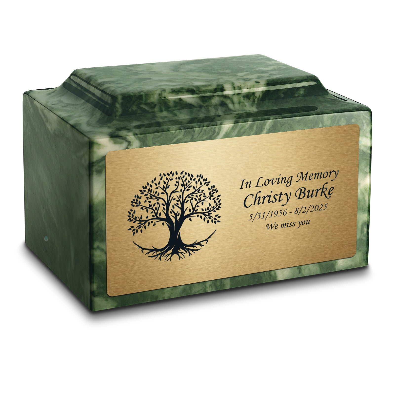 Adult Legacy Tree Of Life Cultured Marble Urns by MacKenzie