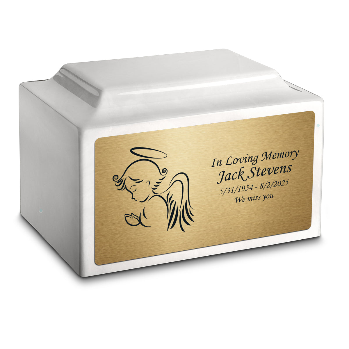 Adult Legacy Angel Cultured Marble Urns by MacKenzie