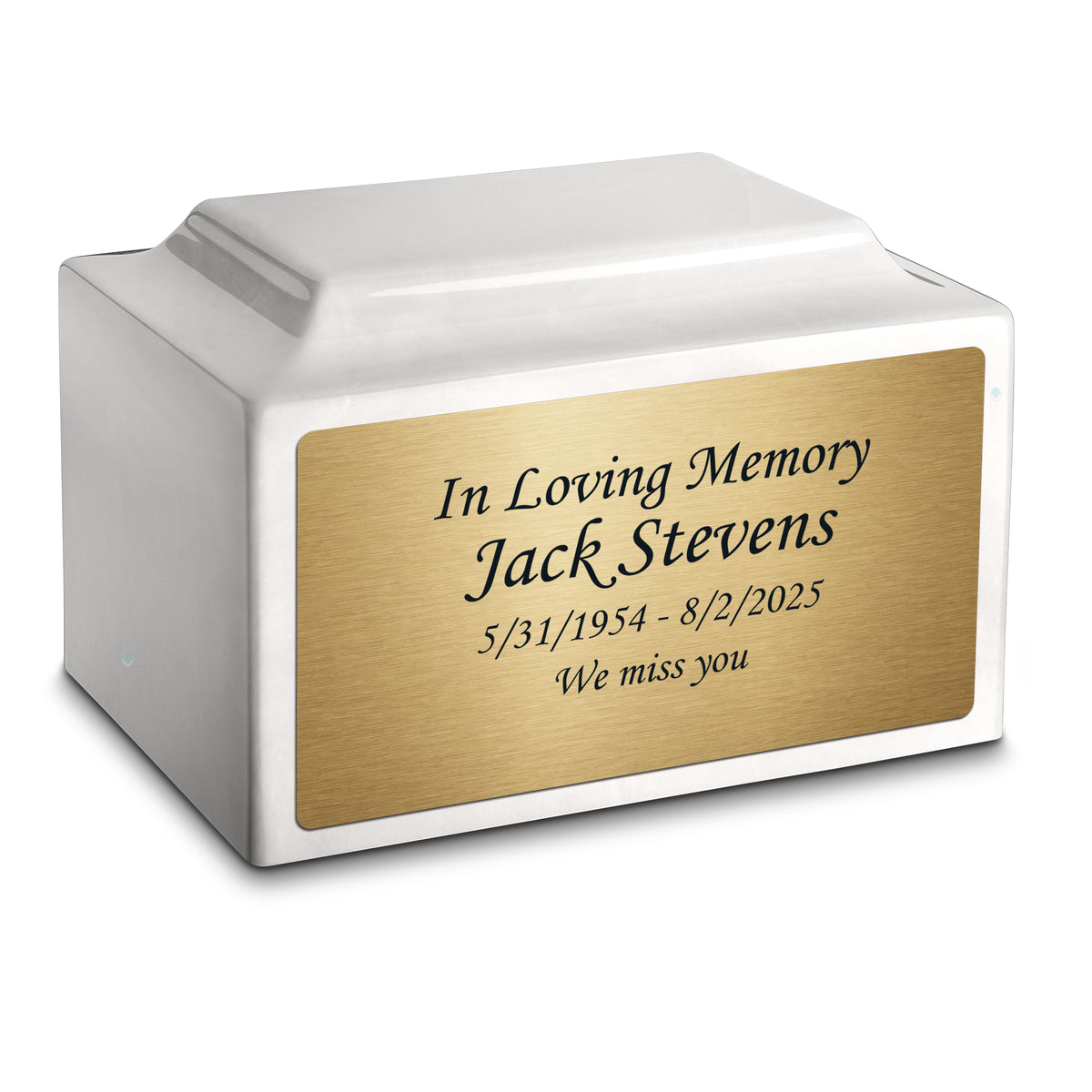 Adult Legacy Custom Text Cultured Marble Urns by MacKenzie