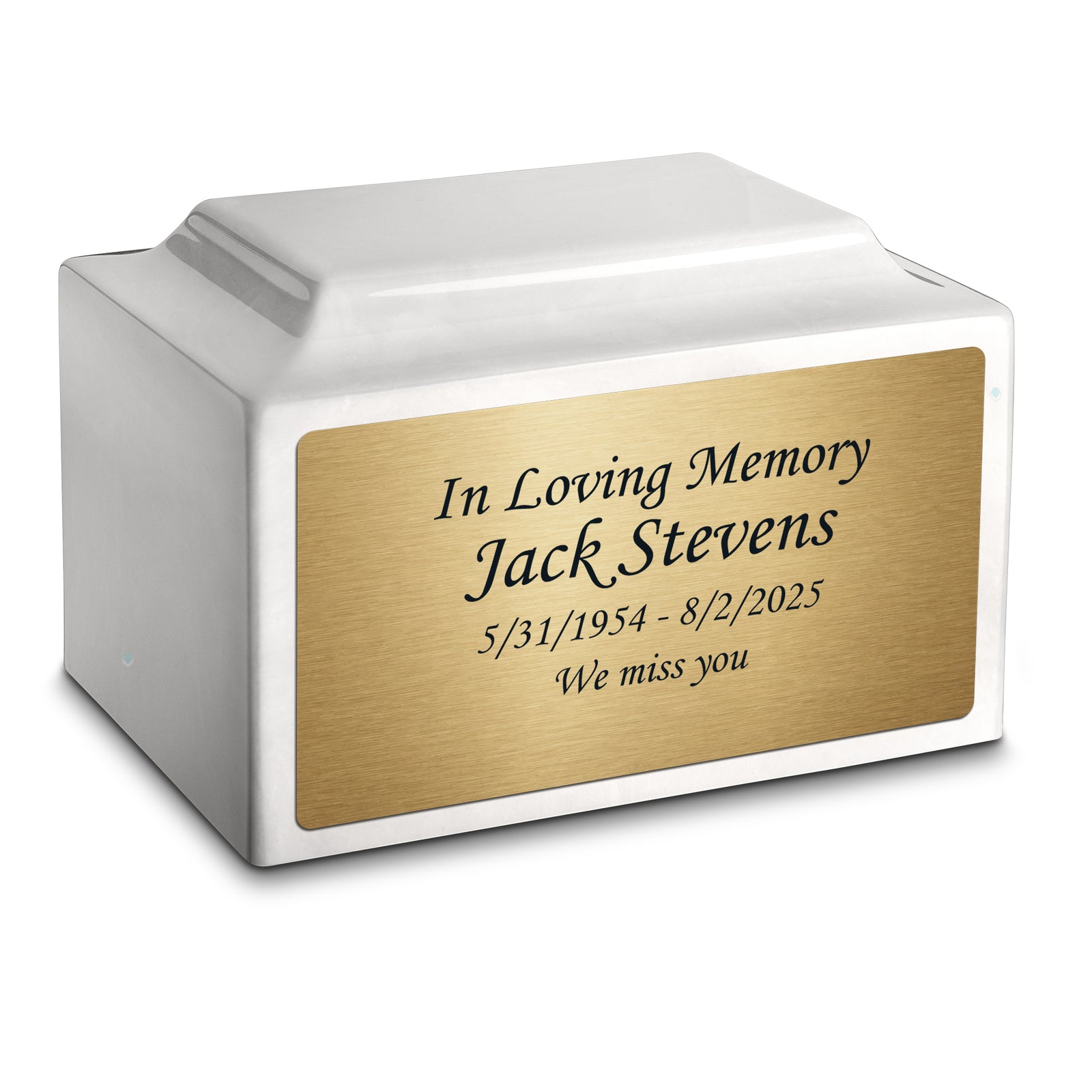 Adult Legacy Custom Text Cultured Marble Urns by MacKenzie