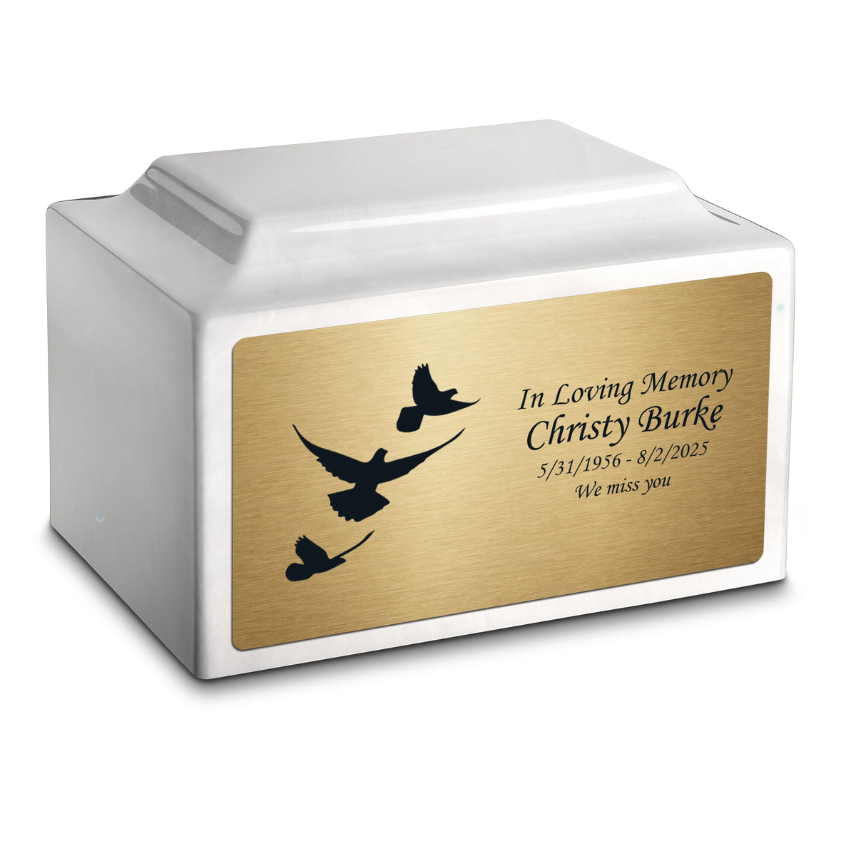 Adult Legacy Doves Cultured Marble Urns by MacKenzie