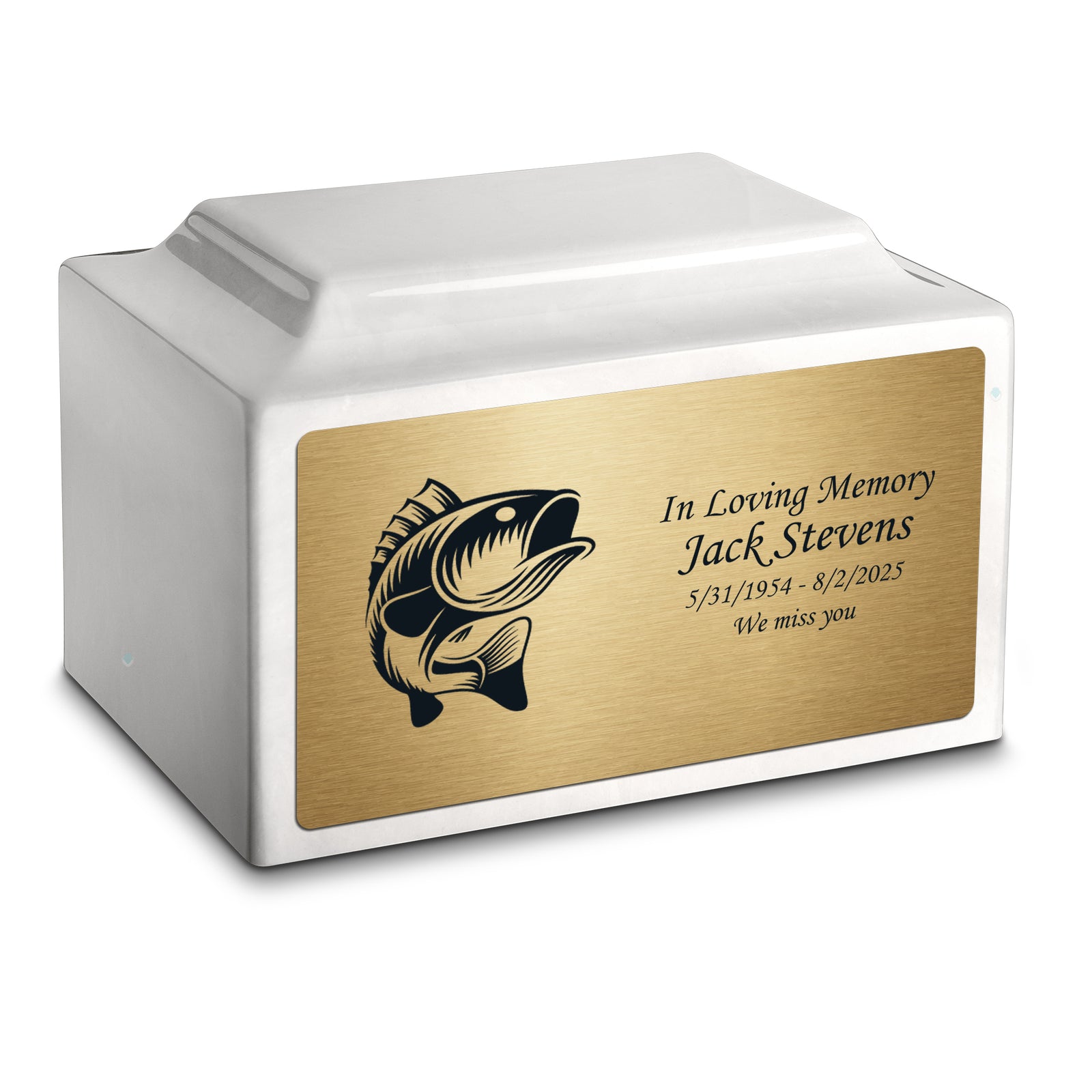 Adult Legacy Fishing Cultured Marble Urns by MacKenzie