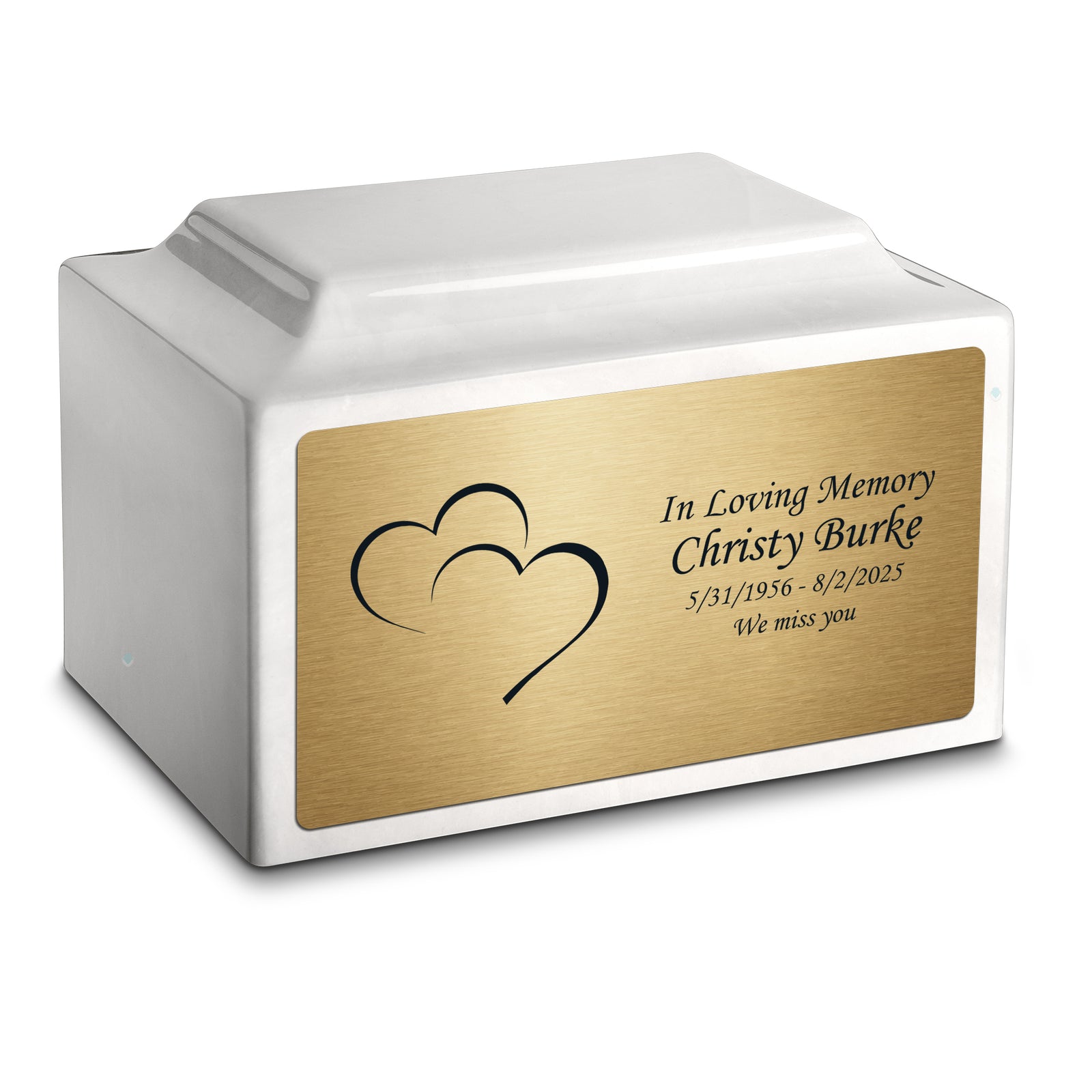 Adult Legacy Hearts Cultured Marble Urns by MacKenzie