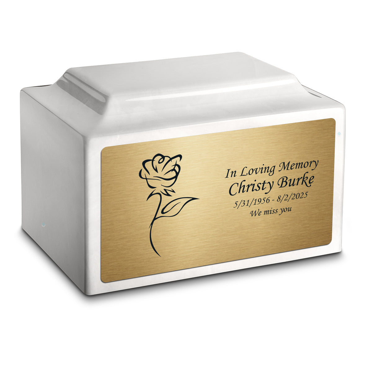 Adult Legacy Rose Cultured Marble Urns by MacKenzie