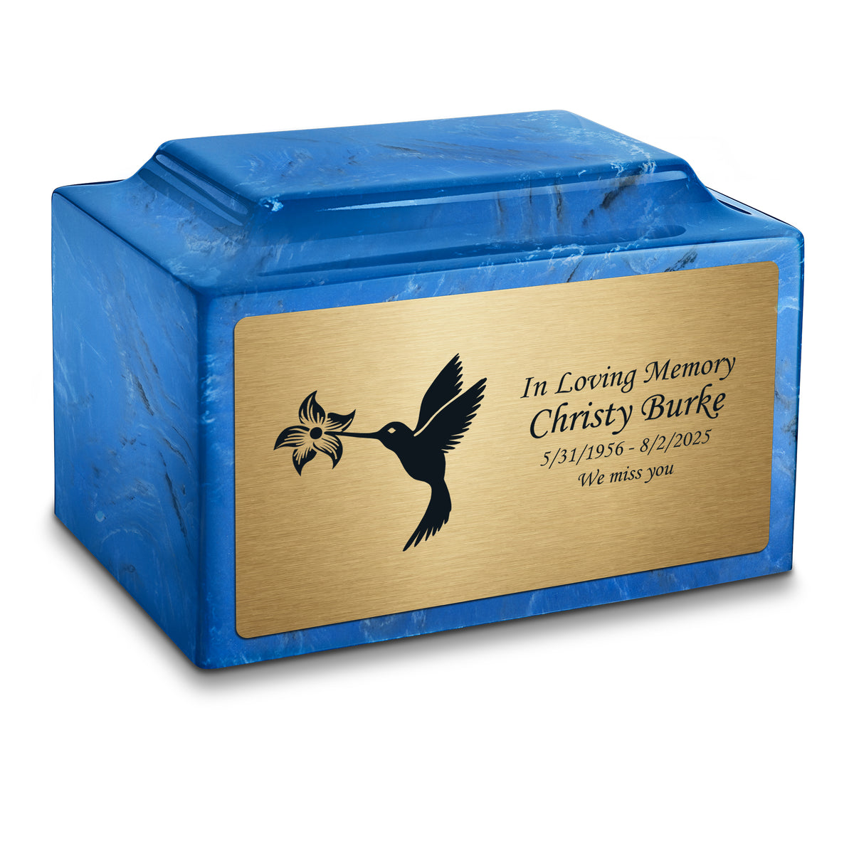 Adult Legacy Hummingbird Cultured Marble Urns by MacKenzie