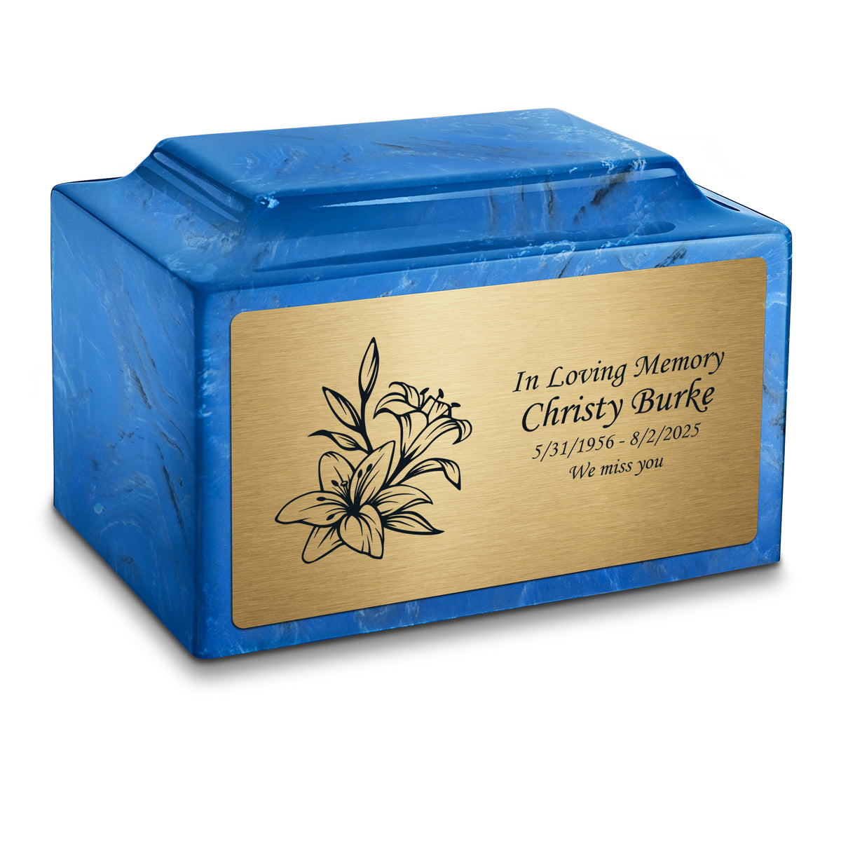 Adult Legacy Lily Cultured Marble Urns by MacKenzie