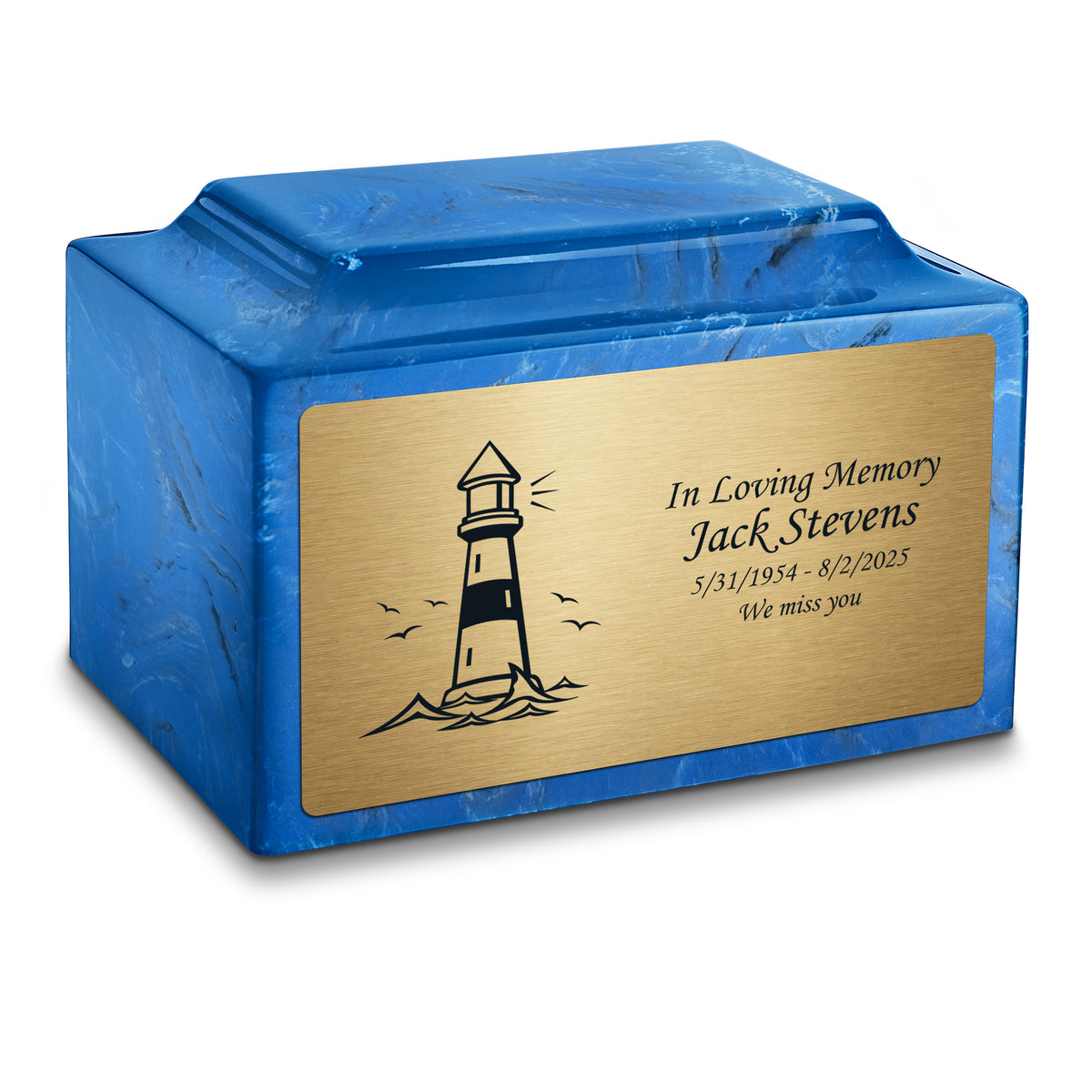 Adult Legacy Lighthouse Cultured Marble Urns by MacKenzie