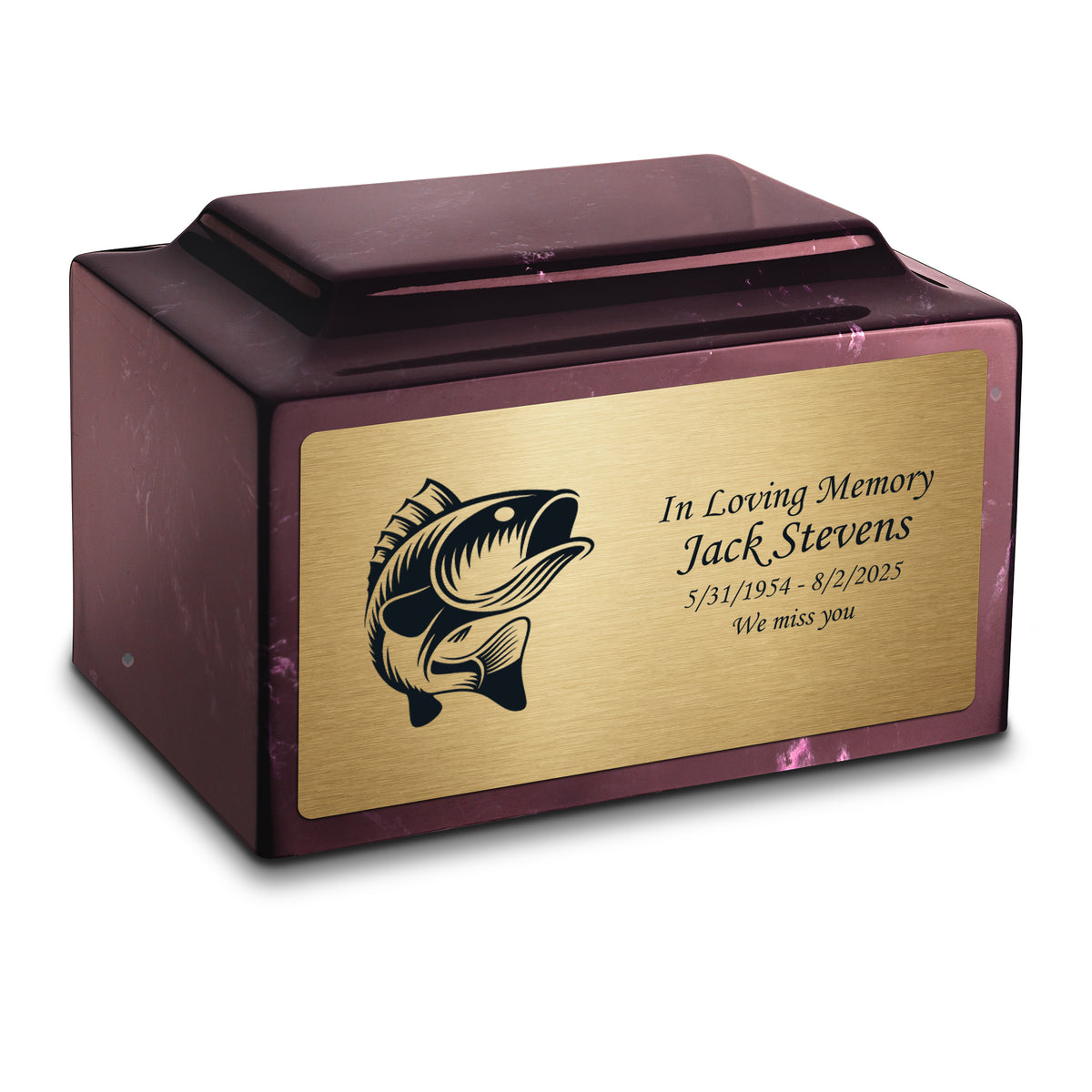 Adult Legacy Fishing Cultured Marble Urns by MacKenzie