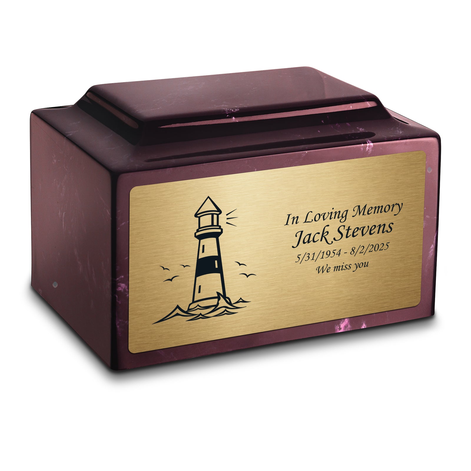 Adult Legacy Lighthouse Cultured Marble Urns by MacKenzie