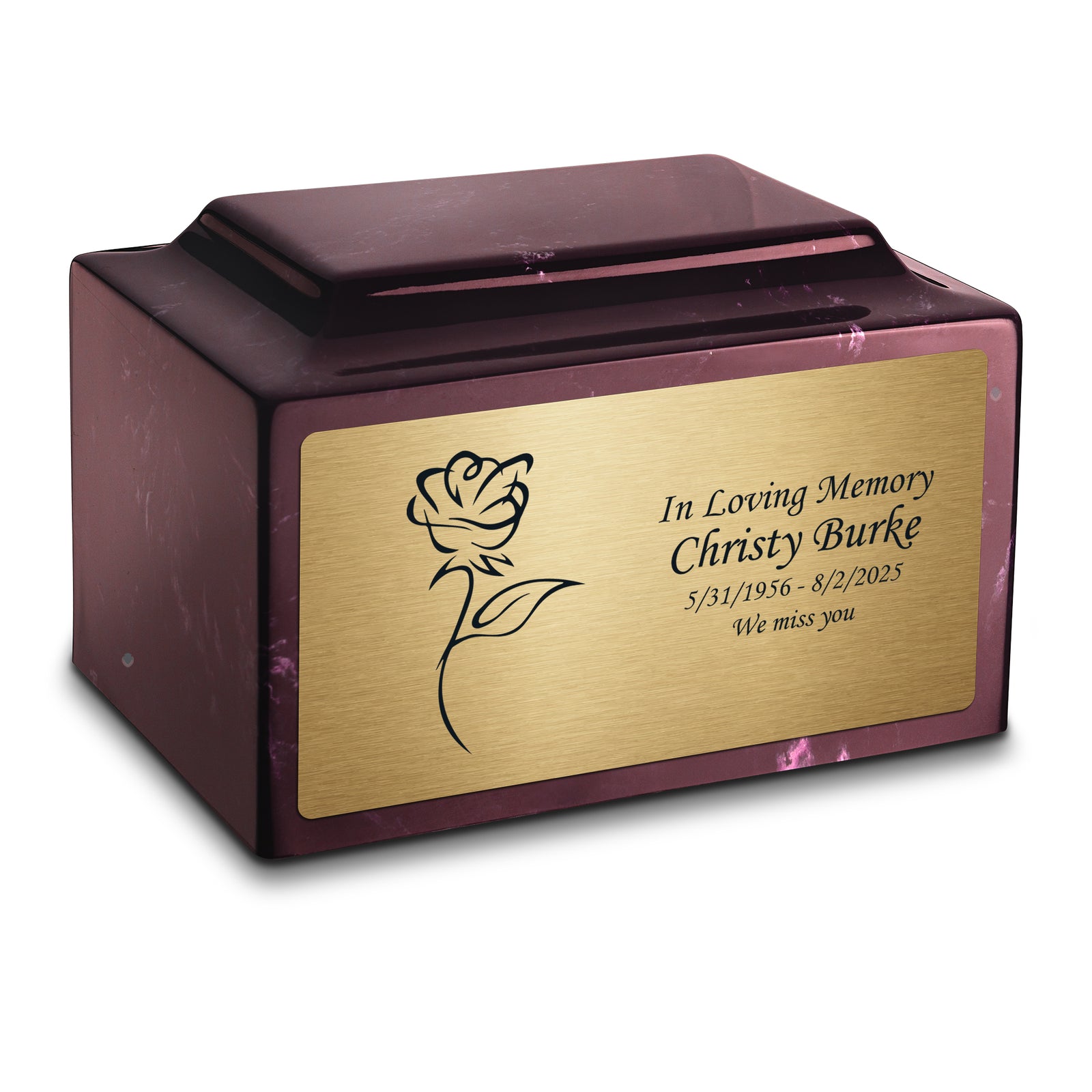 Adult Legacy Rose Cultured Marble Urns by MacKenzie