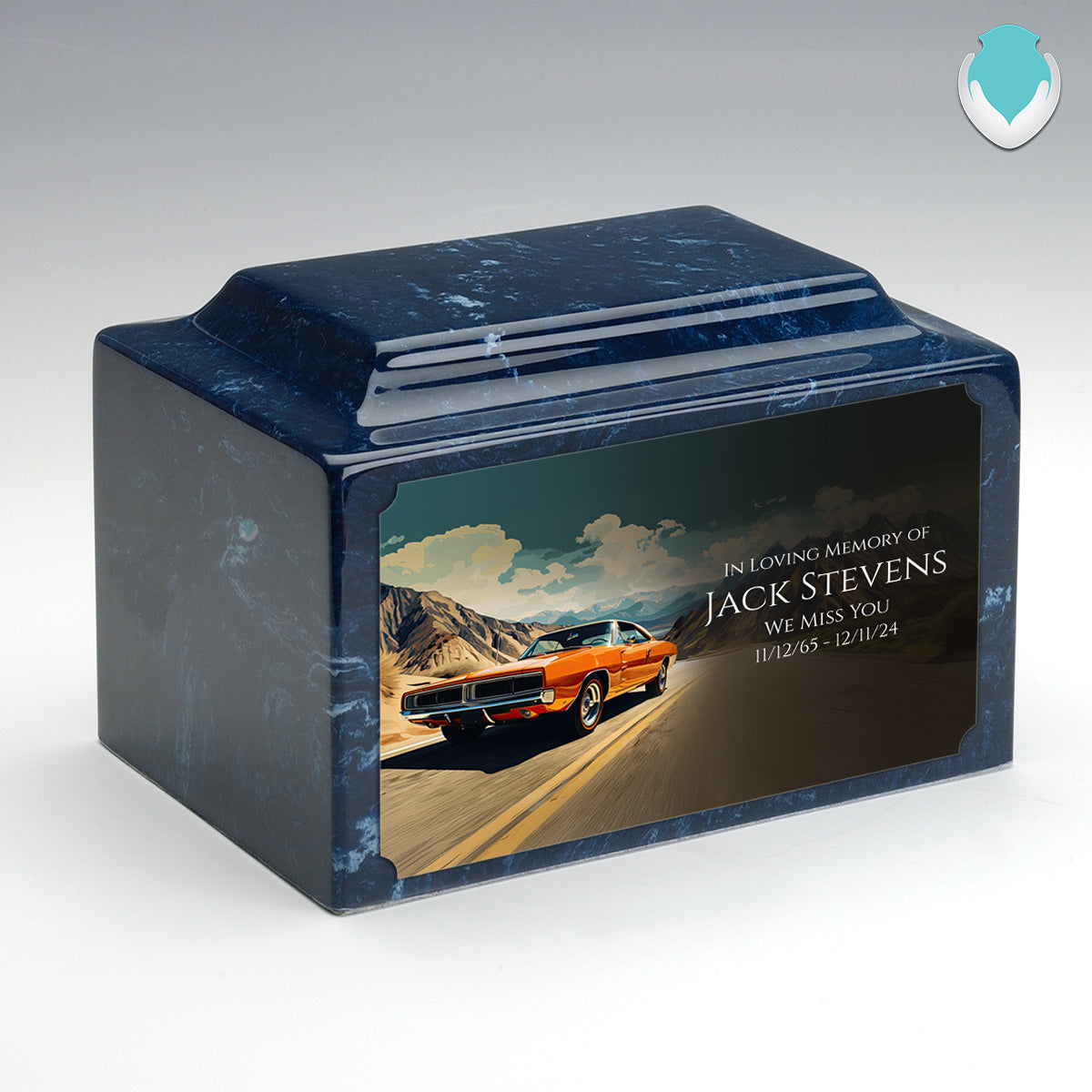 Adult Legacy Custom Printed Classic Car Cultured Marble Urns by MacKenzie