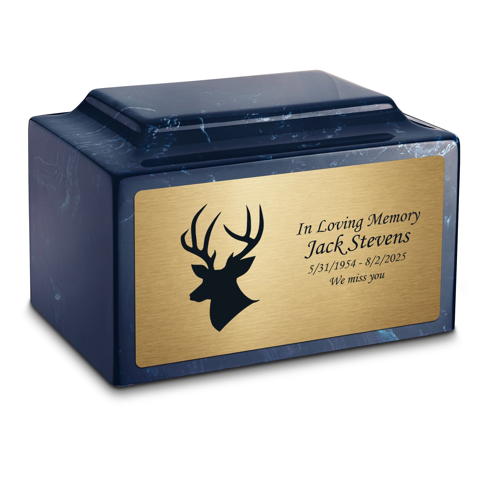 Adult Legacy Deer Cultured Marble Urns by MacKenzie