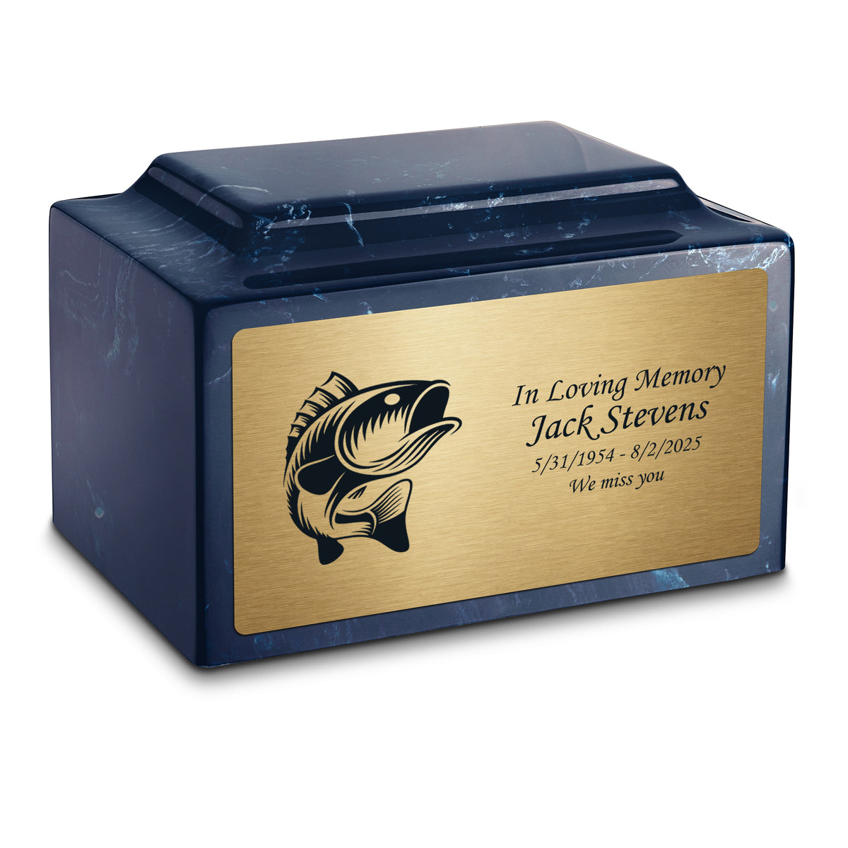 Adult Legacy Fishing Cultured Marble Urns by MacKenzie