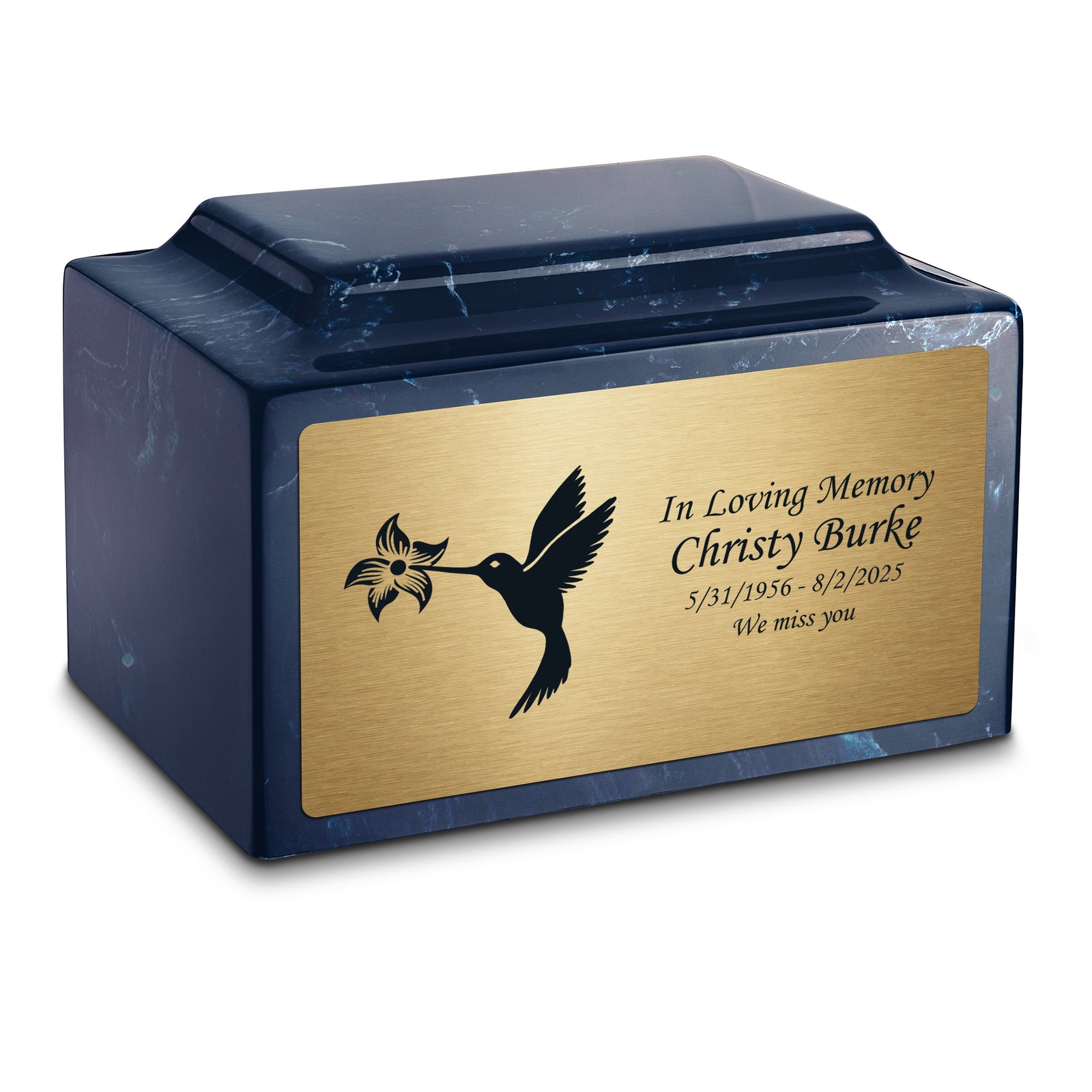 Adult Legacy Hummingbird Cultured Marble Urns by MacKenzie