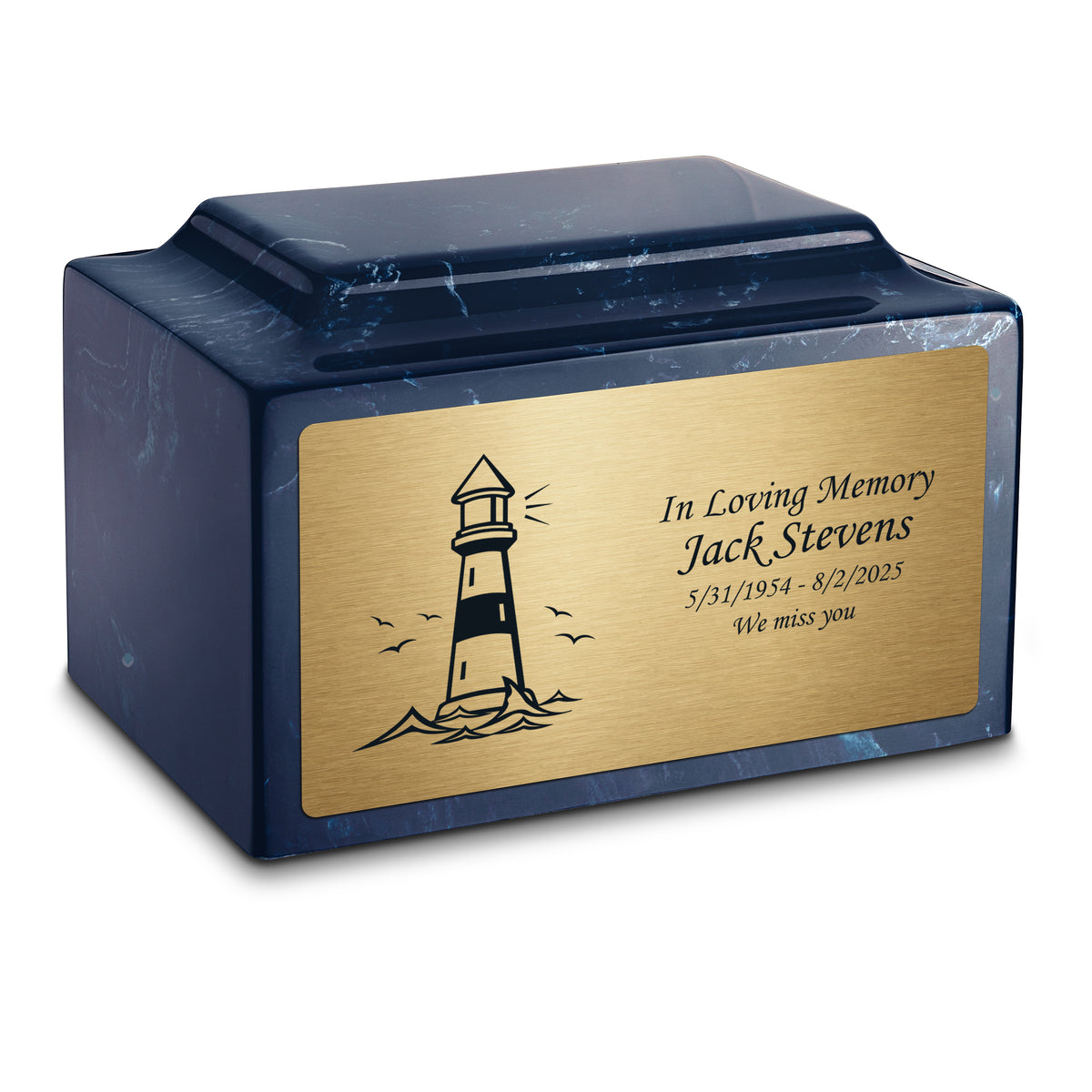 Adult Legacy Lighthouse Cultured Marble Urns by MacKenzie