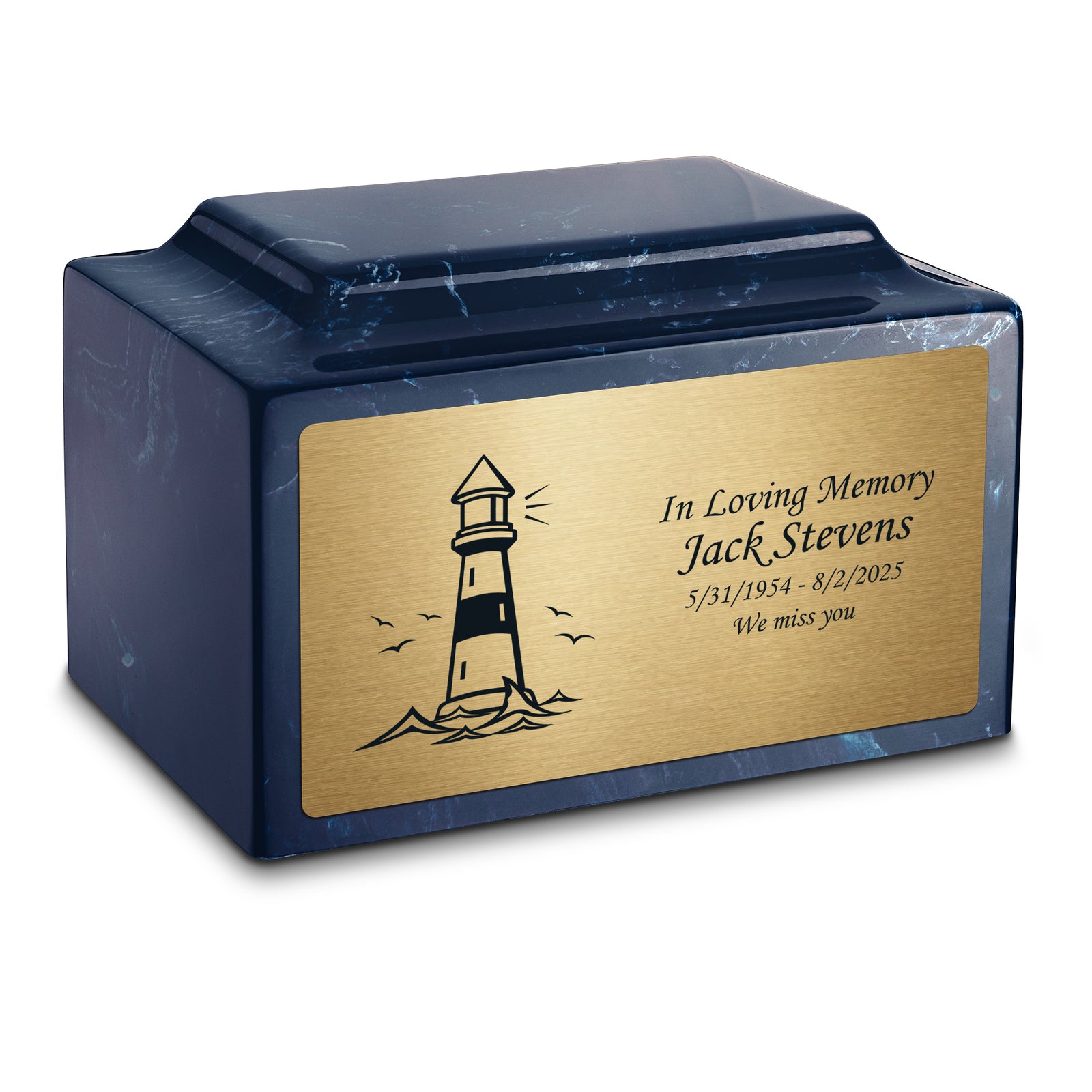 Adult Legacy Lighthouse Cultured Marble Urns by MacKenzie