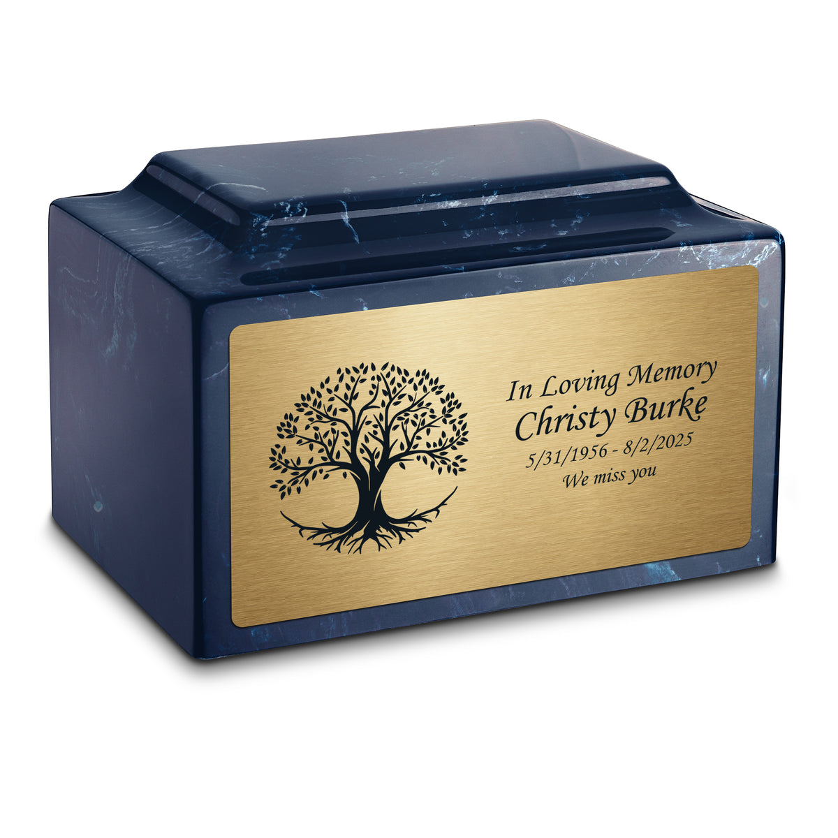 Adult Legacy Tree Of Life Cultured Marble Urns by MacKenzie