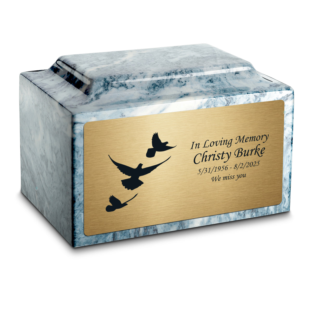 Adult Legacy Doves Cultured Marble Urns by MacKenzie