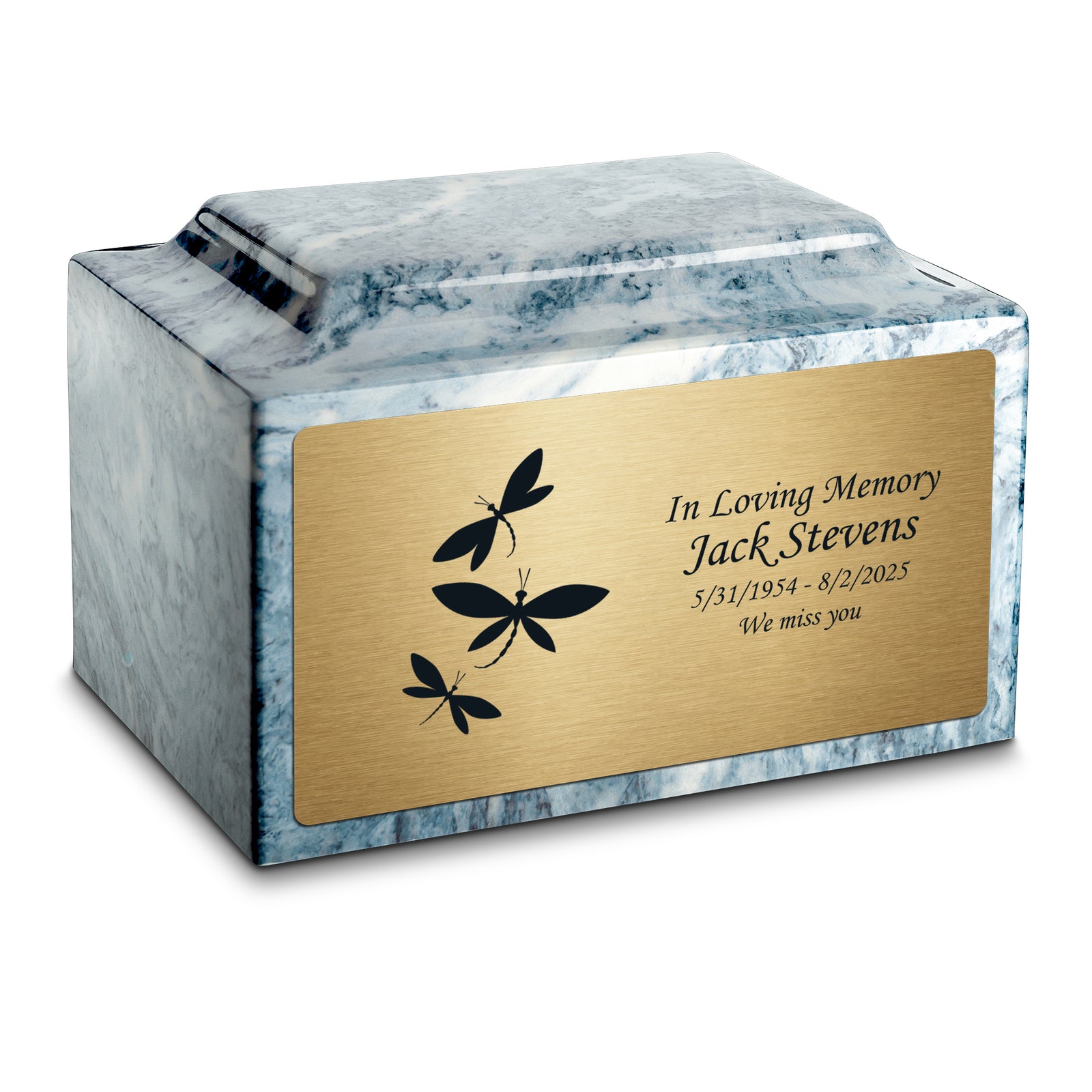 Adult Legacy Dragonflies Cultured Marble Urns by MacKenzie
