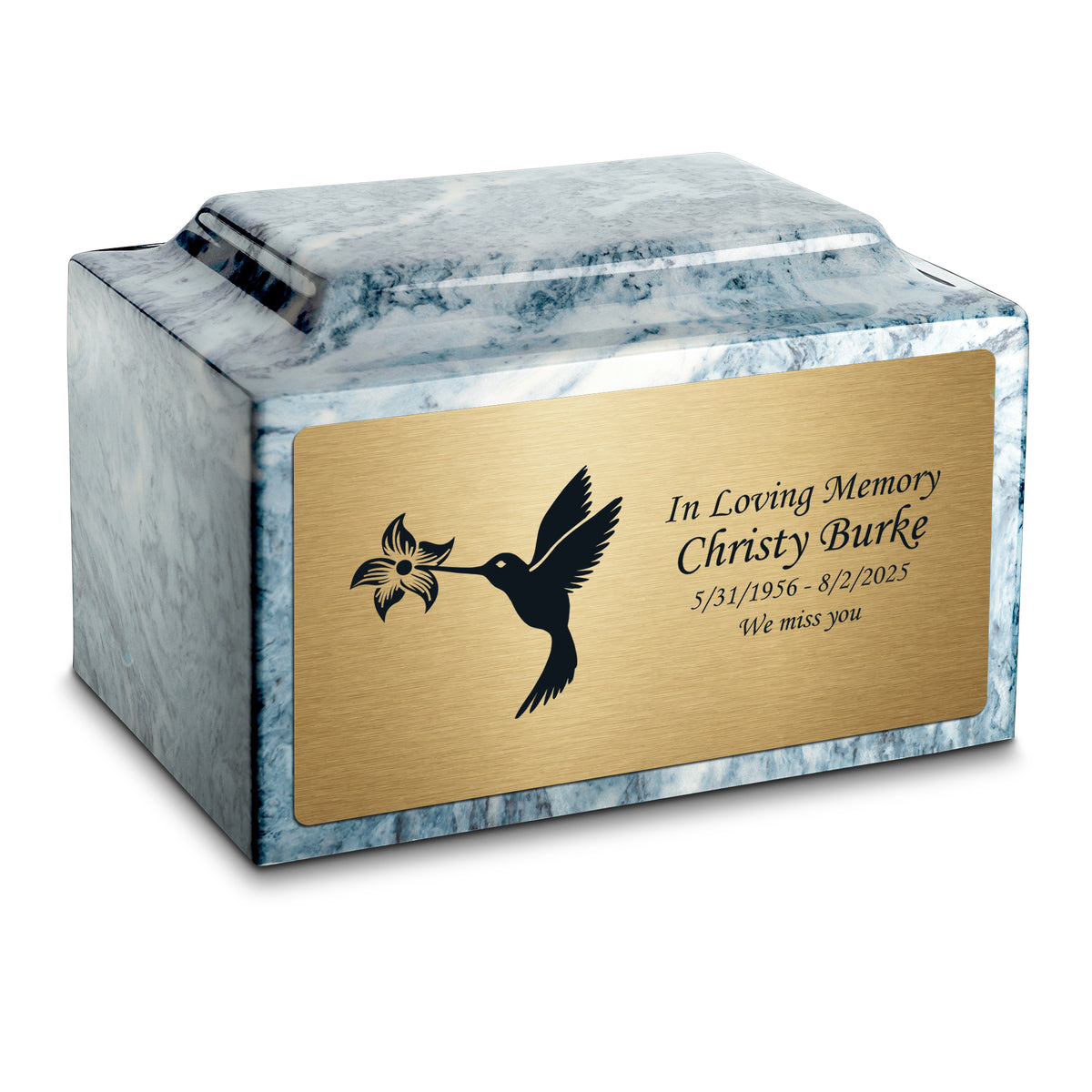 Adult Legacy Hummingbird Cultured Marble Urns by MacKenzie