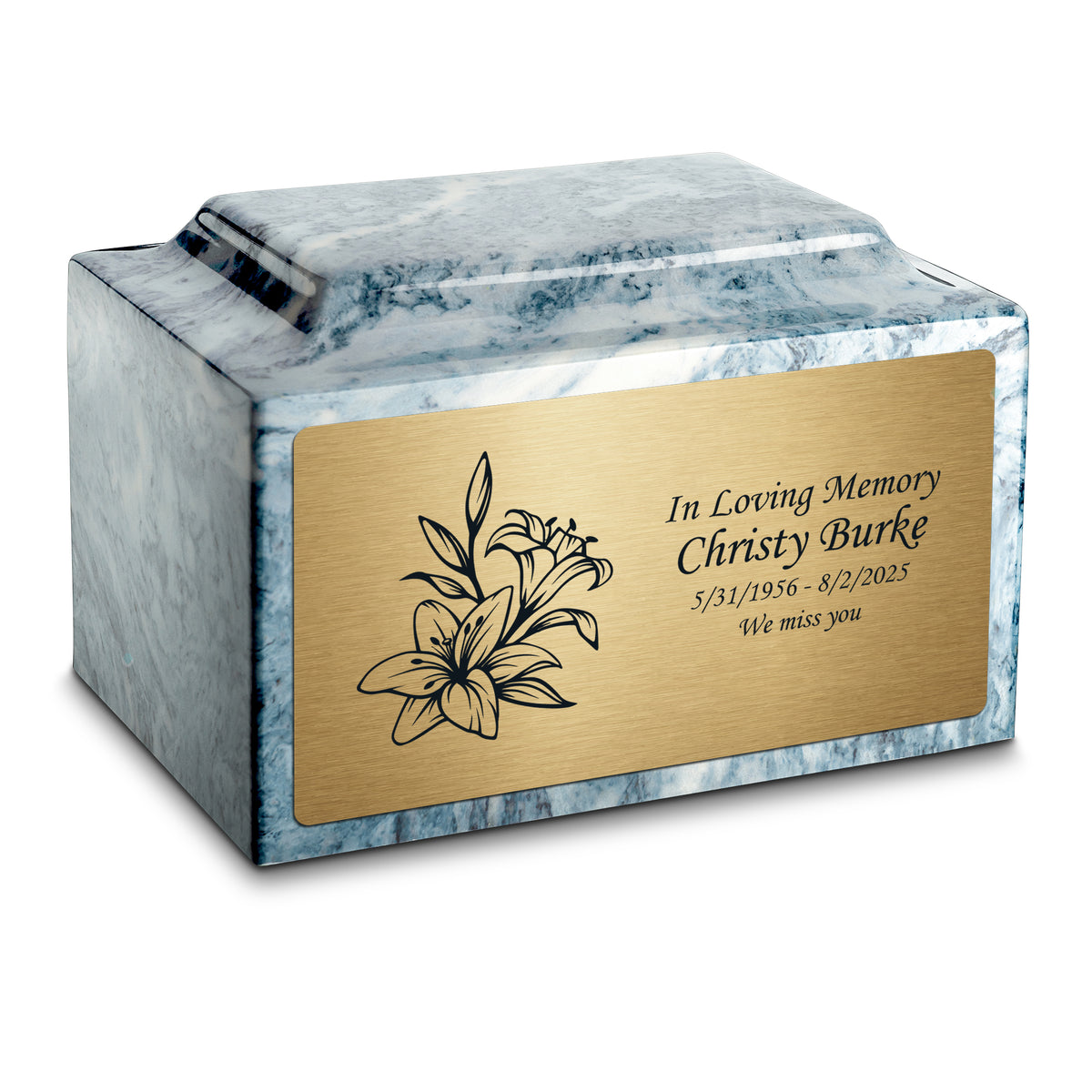 Adult Legacy Lily Cultured Marble Urns by MacKenzie