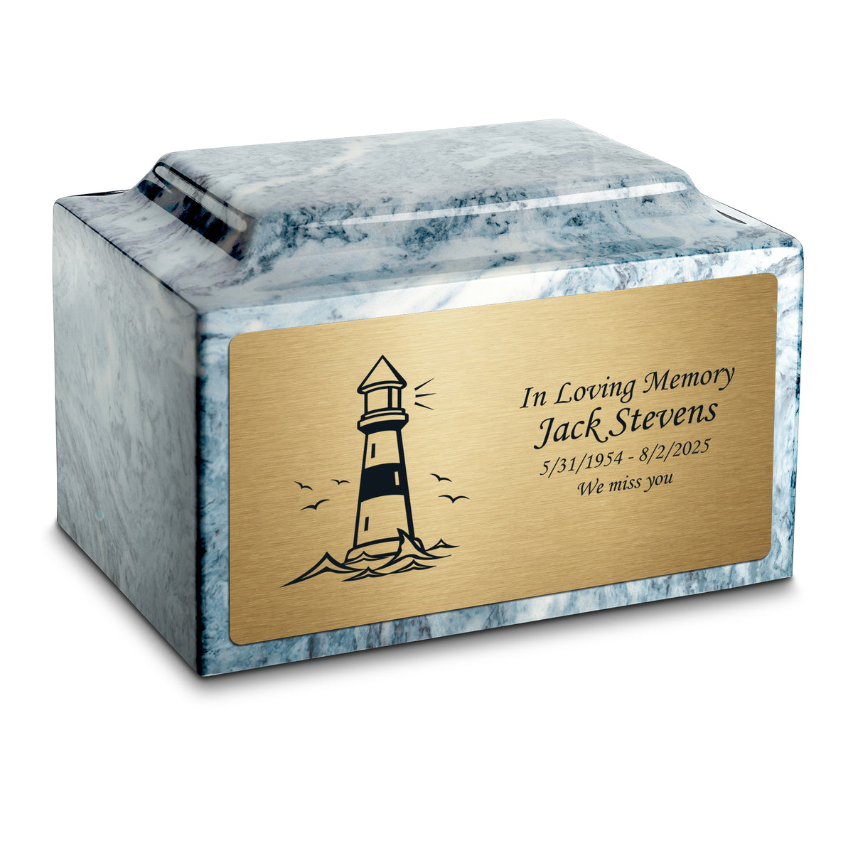 Adult Legacy Lighthouse Cultured Marble Urns by MacKenzie