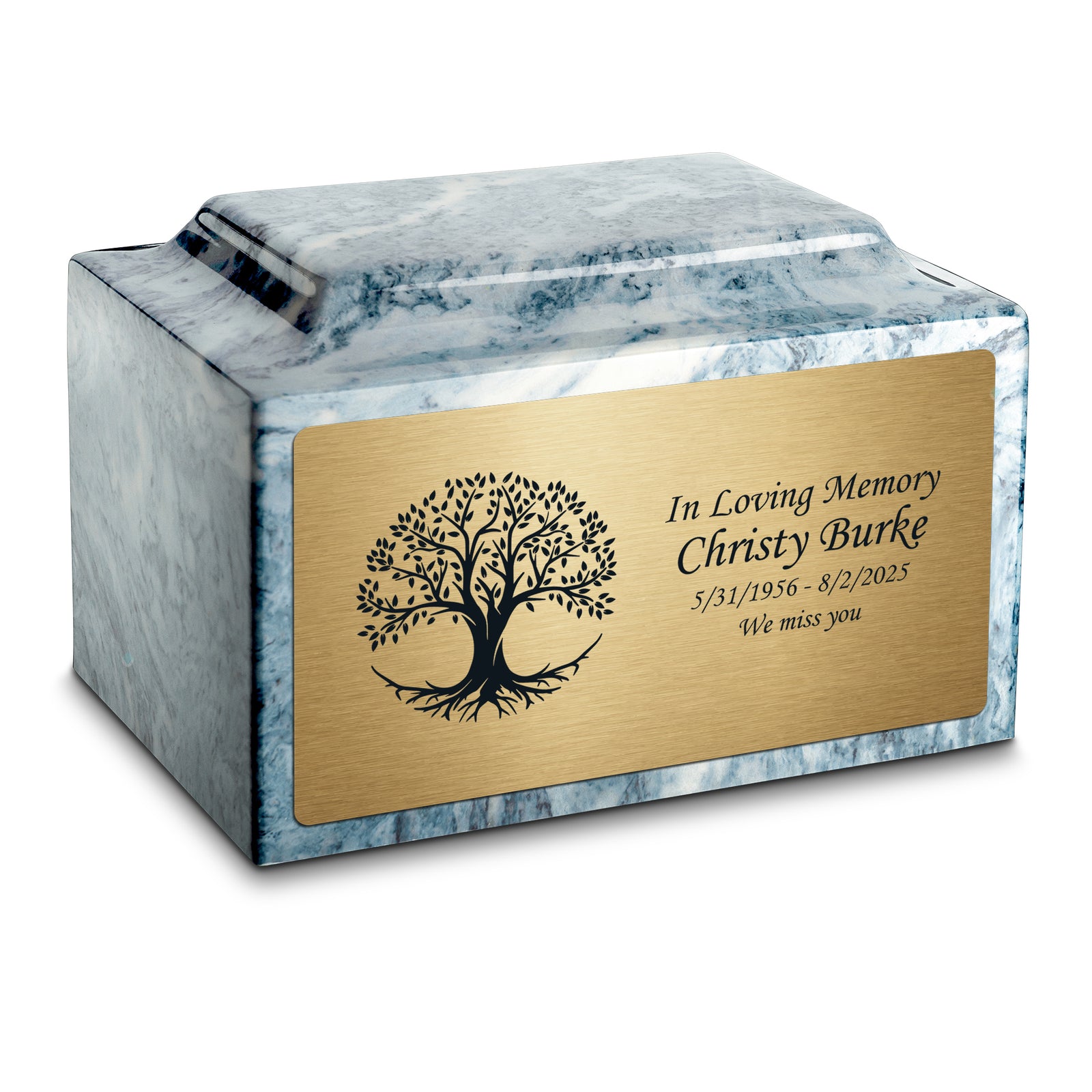 Adult Legacy Tree Of Life Cultured Marble Urns by MacKenzie