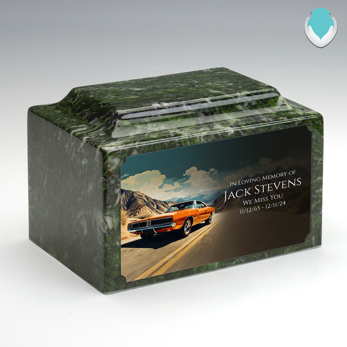 Adult Legacy Custom Printed Classic Car Cultured Marble Urns by MacKenzie