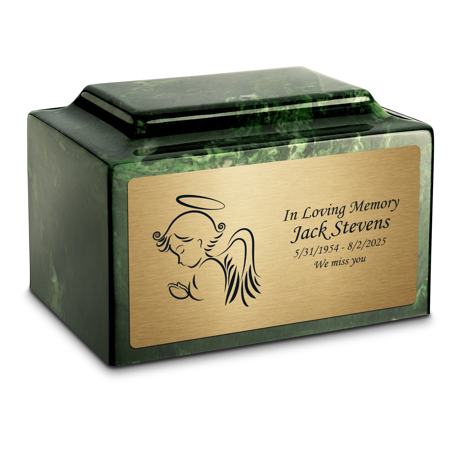 Adult Legacy Angel Cultured Marble Urns by MacKenzie