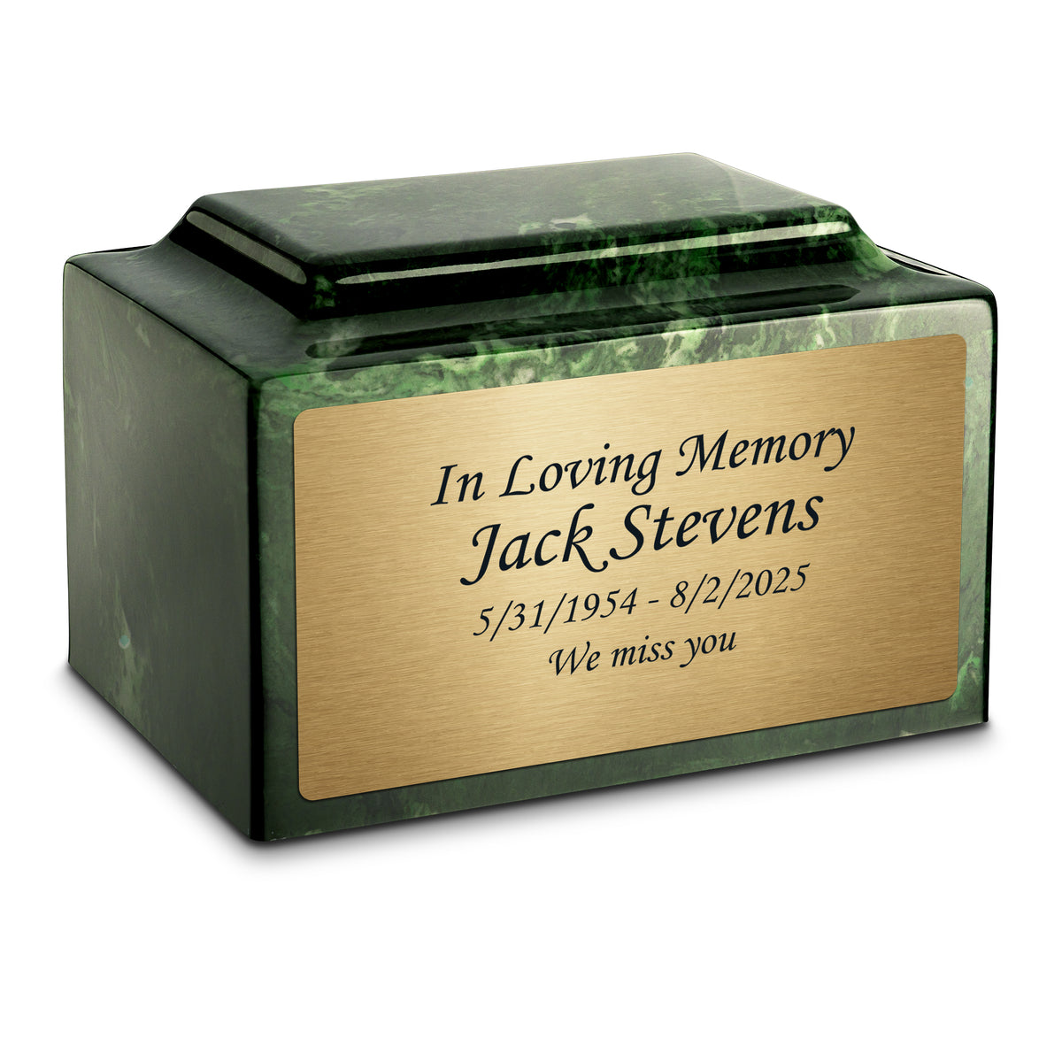 Adult Legacy Custom Text Cultured Marble Urns by MacKenzie