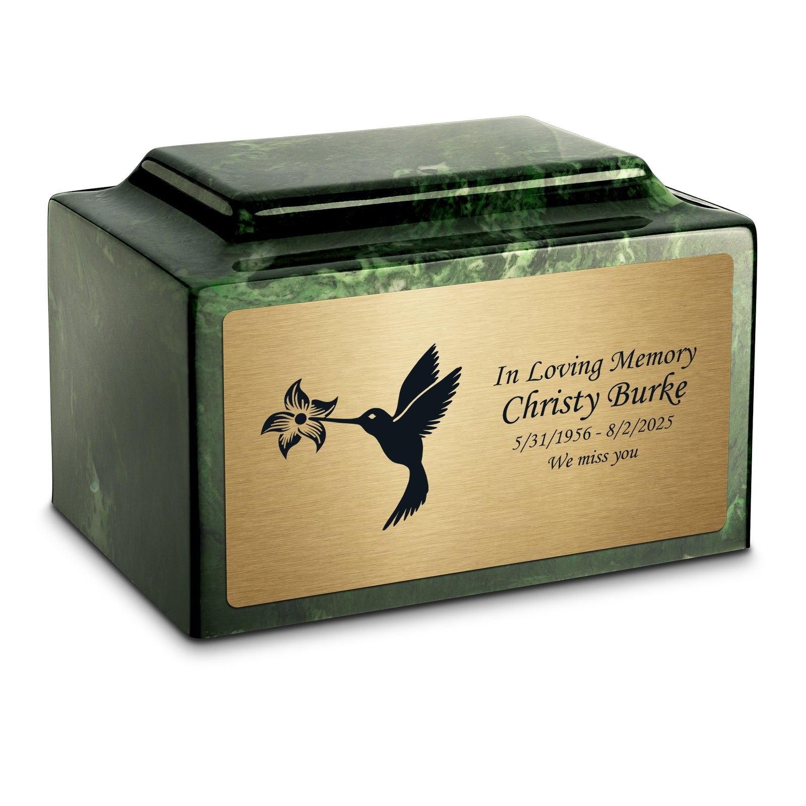 Adult Legacy Hummingbird Cultured Marble Urns by MacKenzie